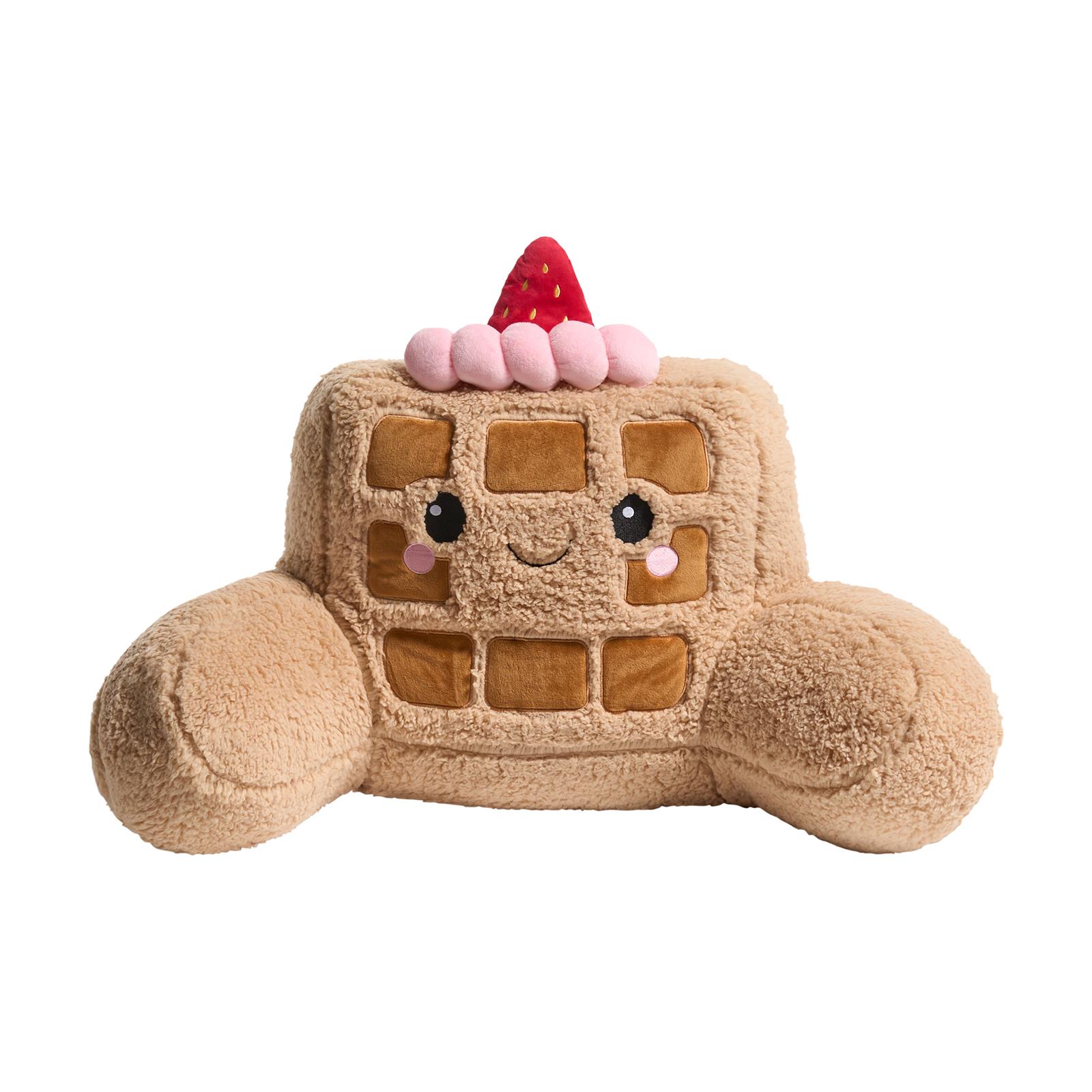 OHS Character Cuddle Cushion Soft Fleece Reading Pillow with Arms Bed Chair
