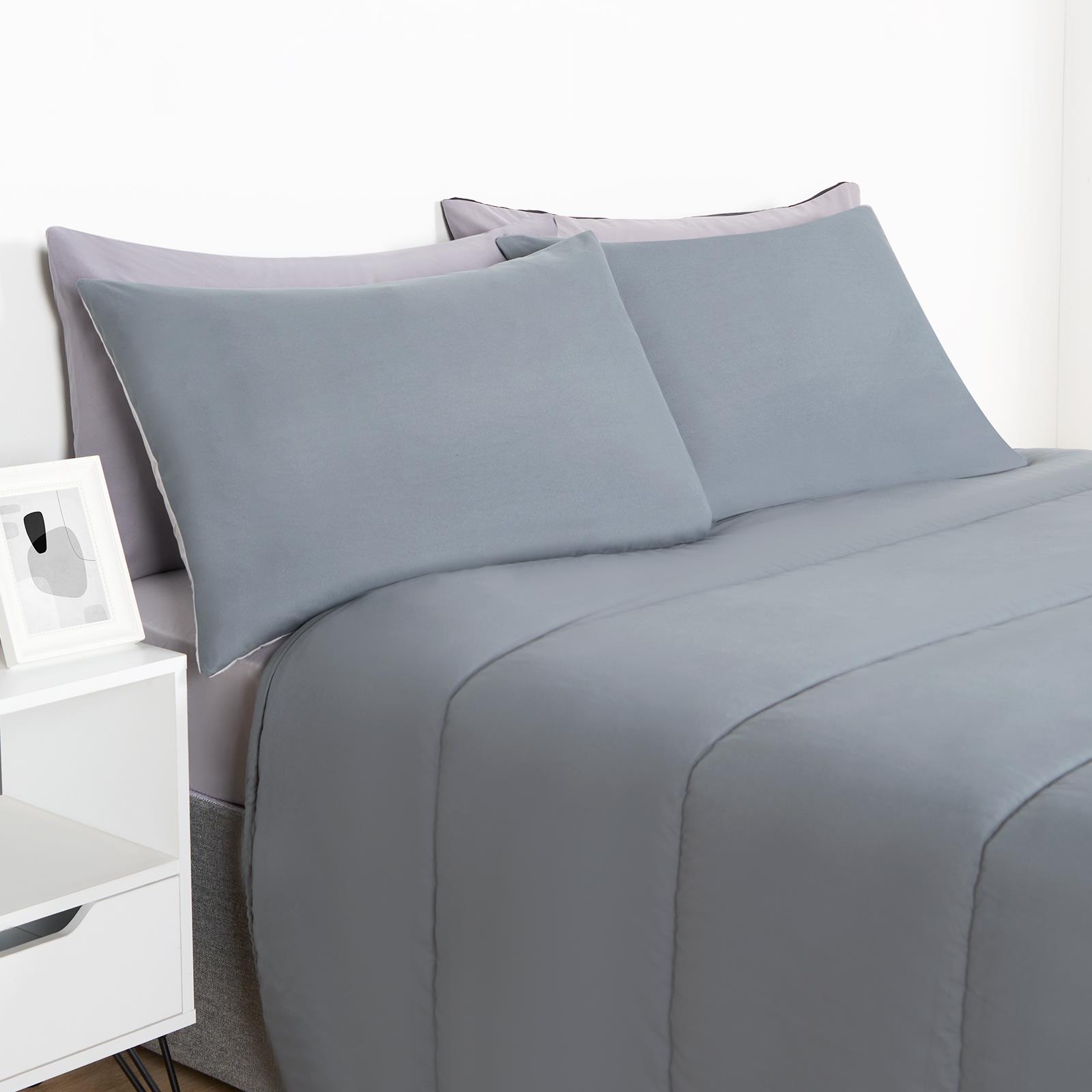OHS Coverless 10.5 TOG Soft Duvet Pillowcase Quilted Bedding Set Single Double - Picture 73 of 107