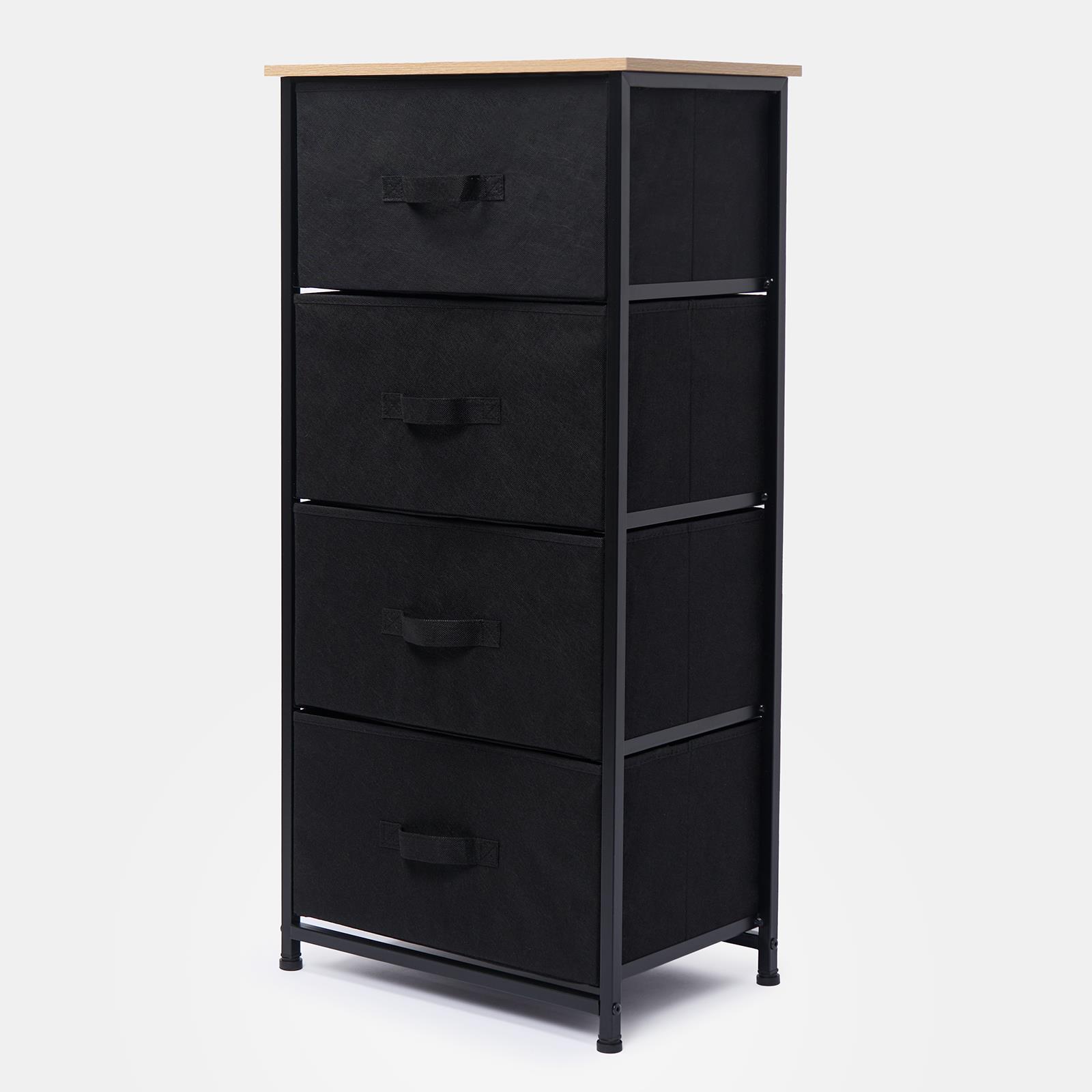 Fabric Cabinet Bedside 2/3/4 Drawers Storage Unit Clothes Shoes Home Organiser - Picture 80 of 94