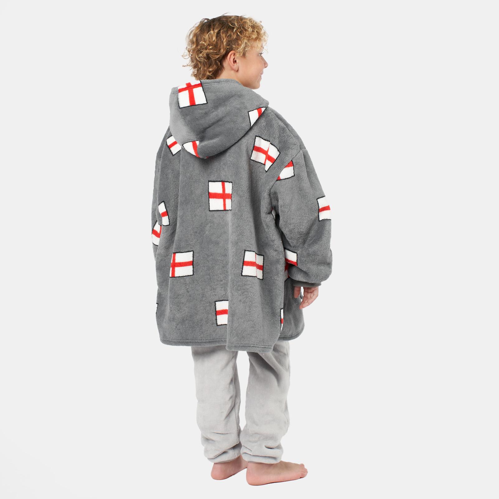 Kids Hoodie Blanket Oversized Sherpa Fleece Jumper Sweatshirt Soft Warm Throw - Picture 33 of 169