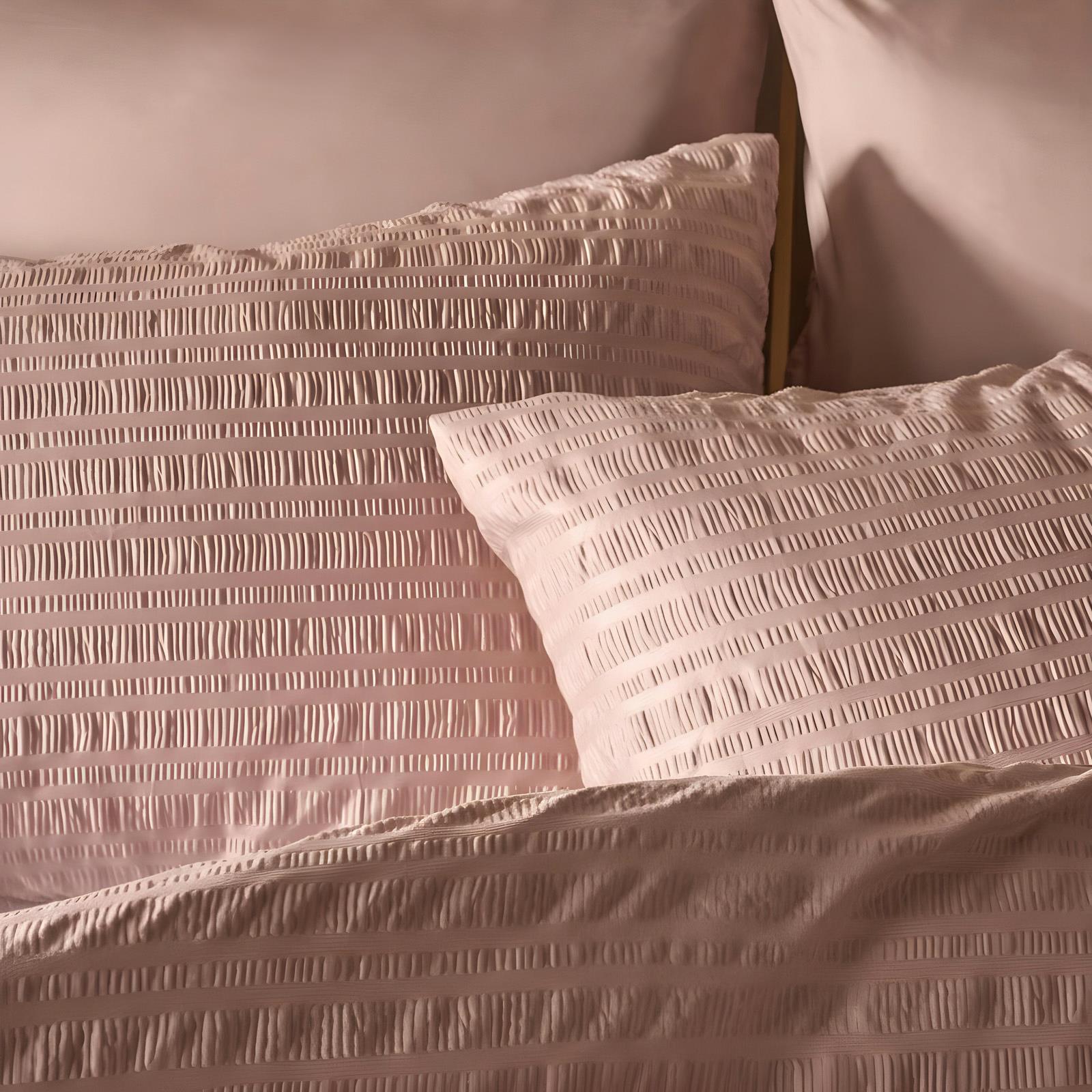 OHS Embossed Bedding Set Textured Duvet Cover with Pillowcase