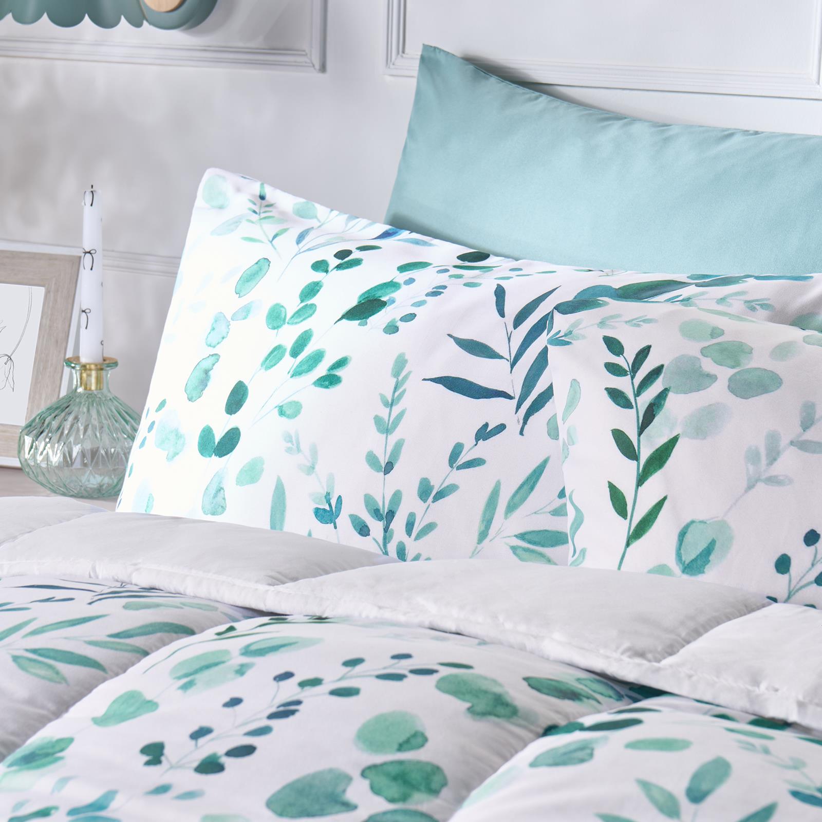 OHS Floral Coverless Duvet & Pillowcase 10.5 Tog Bedding Set