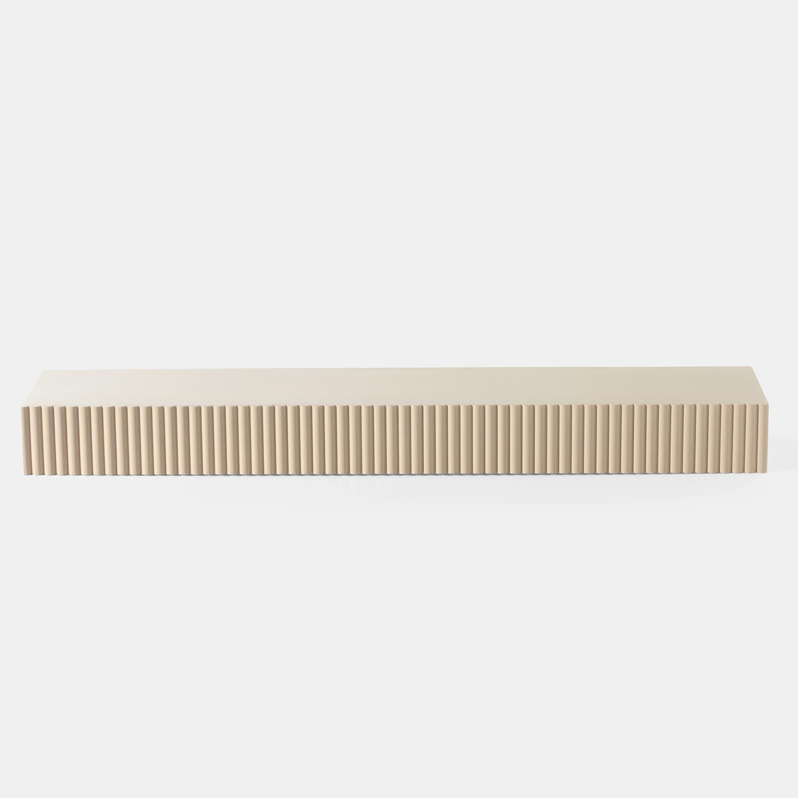 OHS Ribbed Floating Shelf Wall Storage Organiser Home Living Room Decor