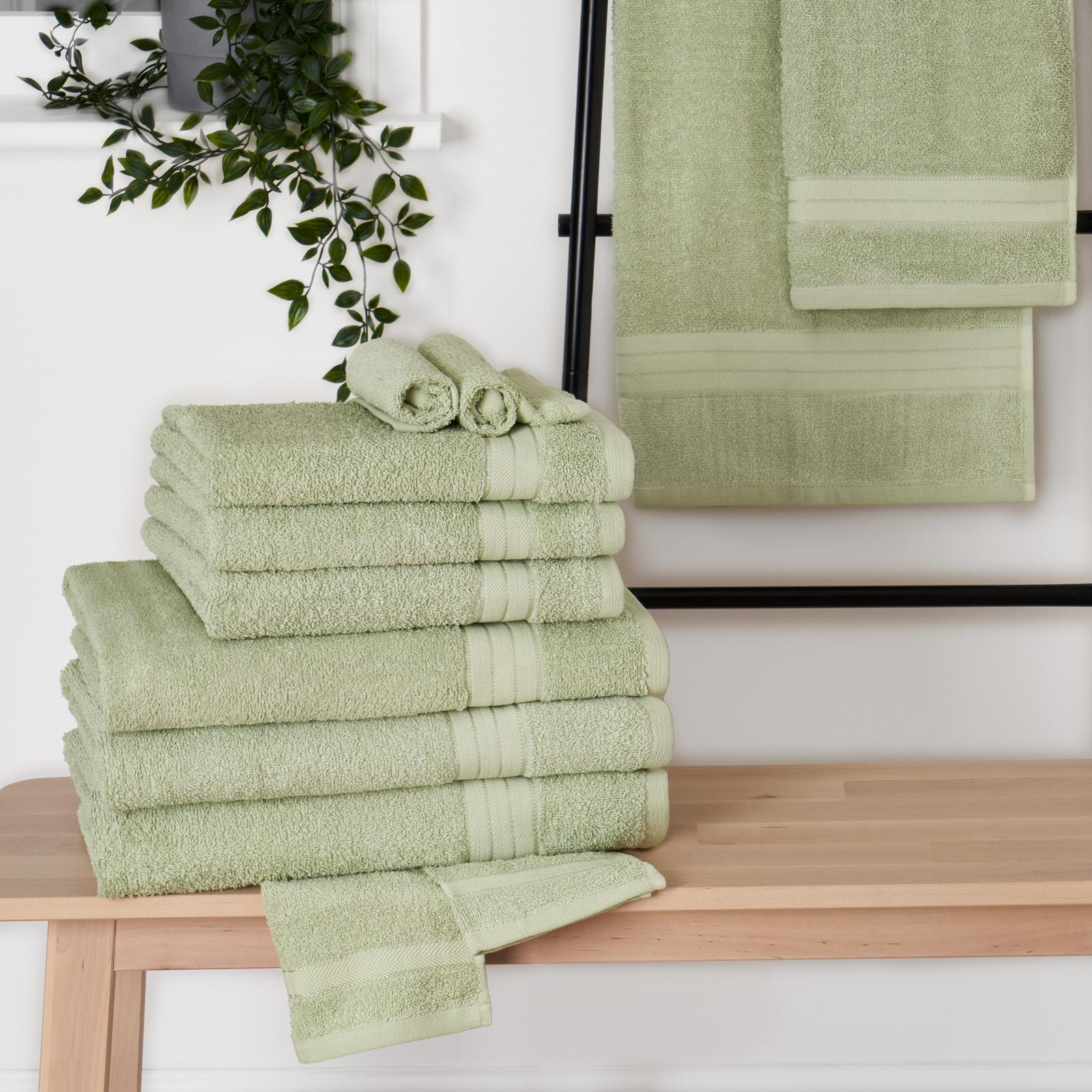 Dreamscene Luxury 100% Cotton Towels Bale Set Large Soft Bath Hand 12 PC 500 GSM