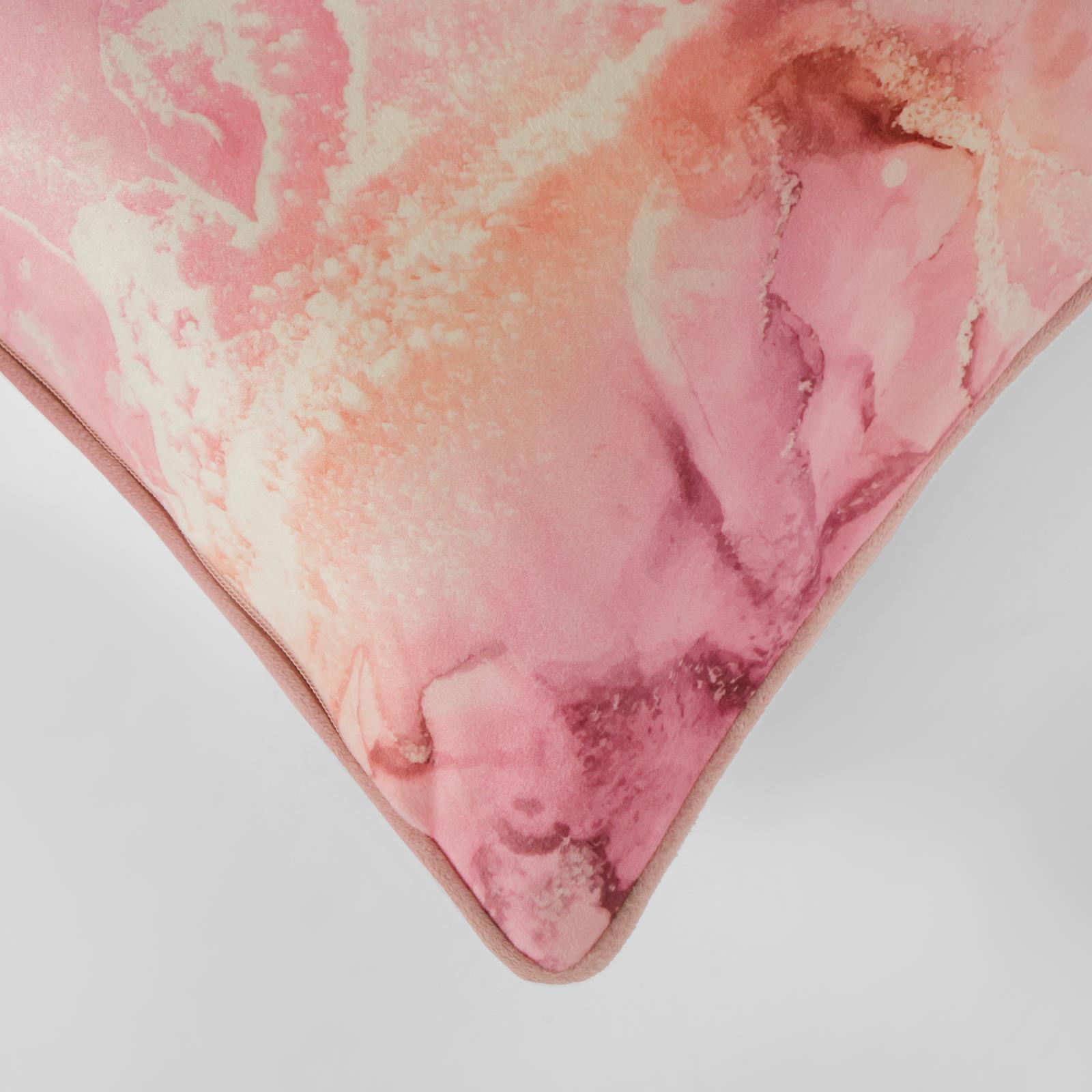 Matte Velvet Cushion Covers Marble Pack of 2/4 Plump Filled Pads Home Decor Set - Picture 4 of 47
