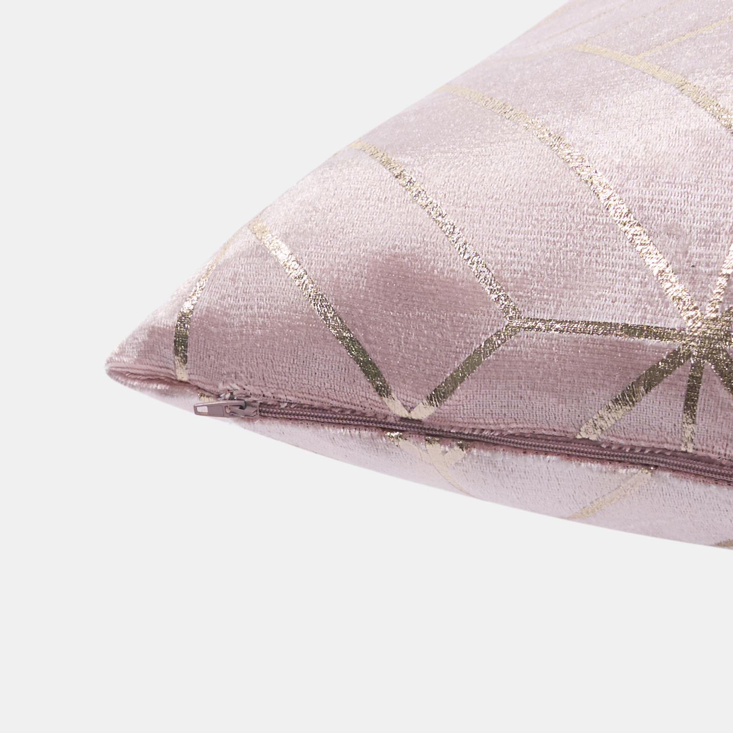 Velvet Cushion Covers Metallic Luxury Geometric Set of 2 or 4 Sofa Chair Inserts