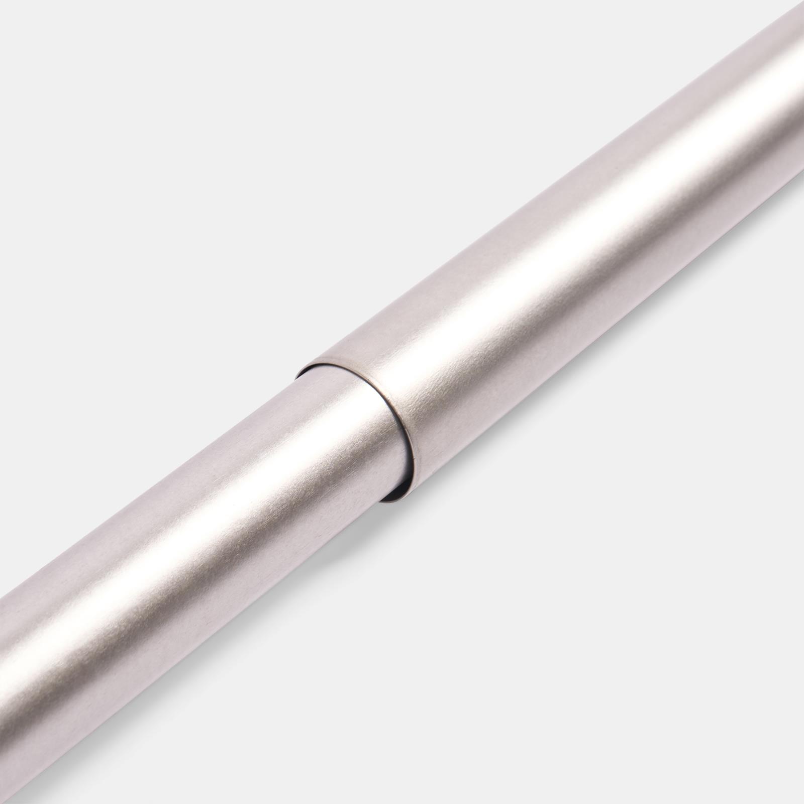 OHS 70-120cm Curtain Pole Extendable Metal 16mm Ball Trumpet Twist Finnials