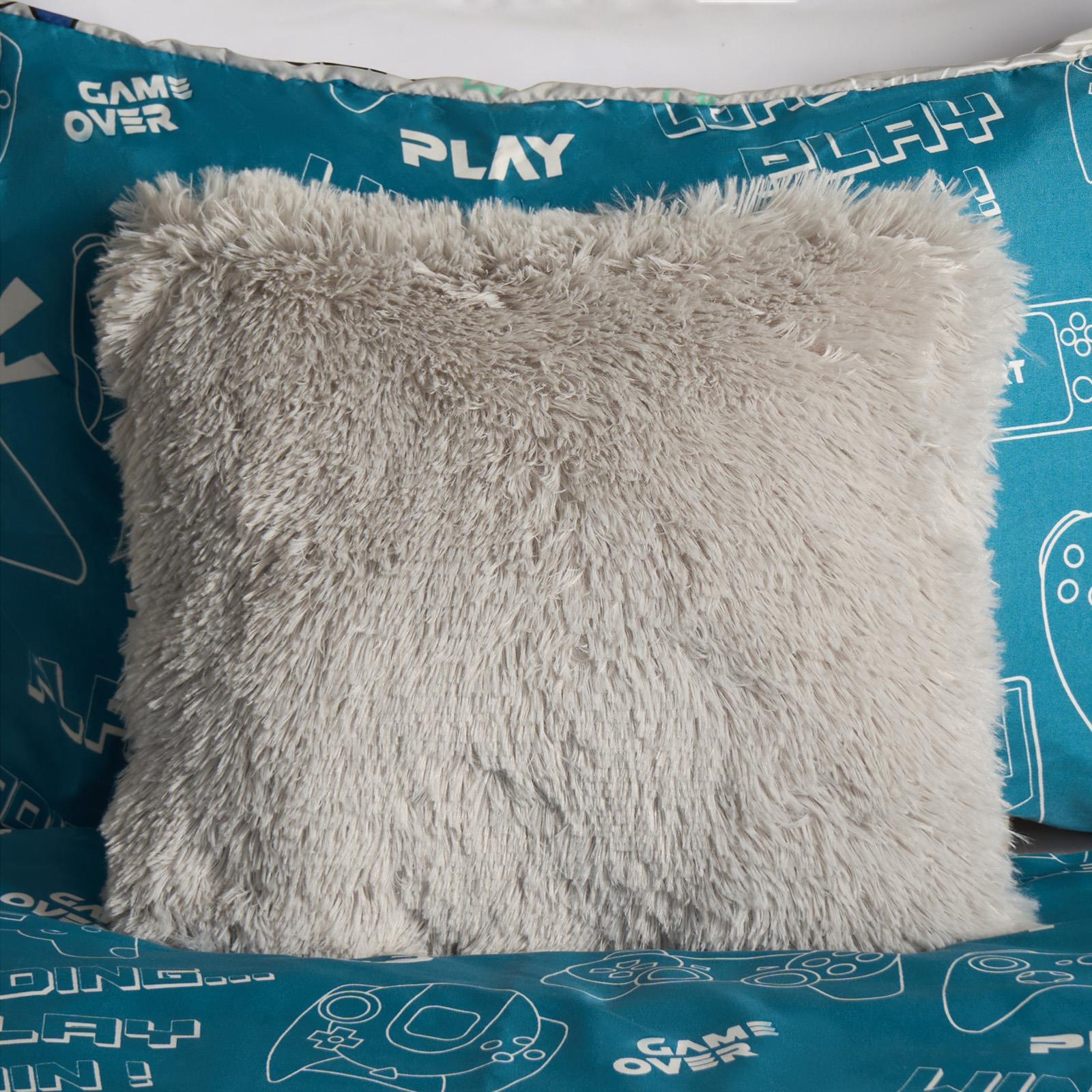 OHS Fluffy Cushion Plump Filled Supersoft Fleece Insert Padded Chair Bed Pillow