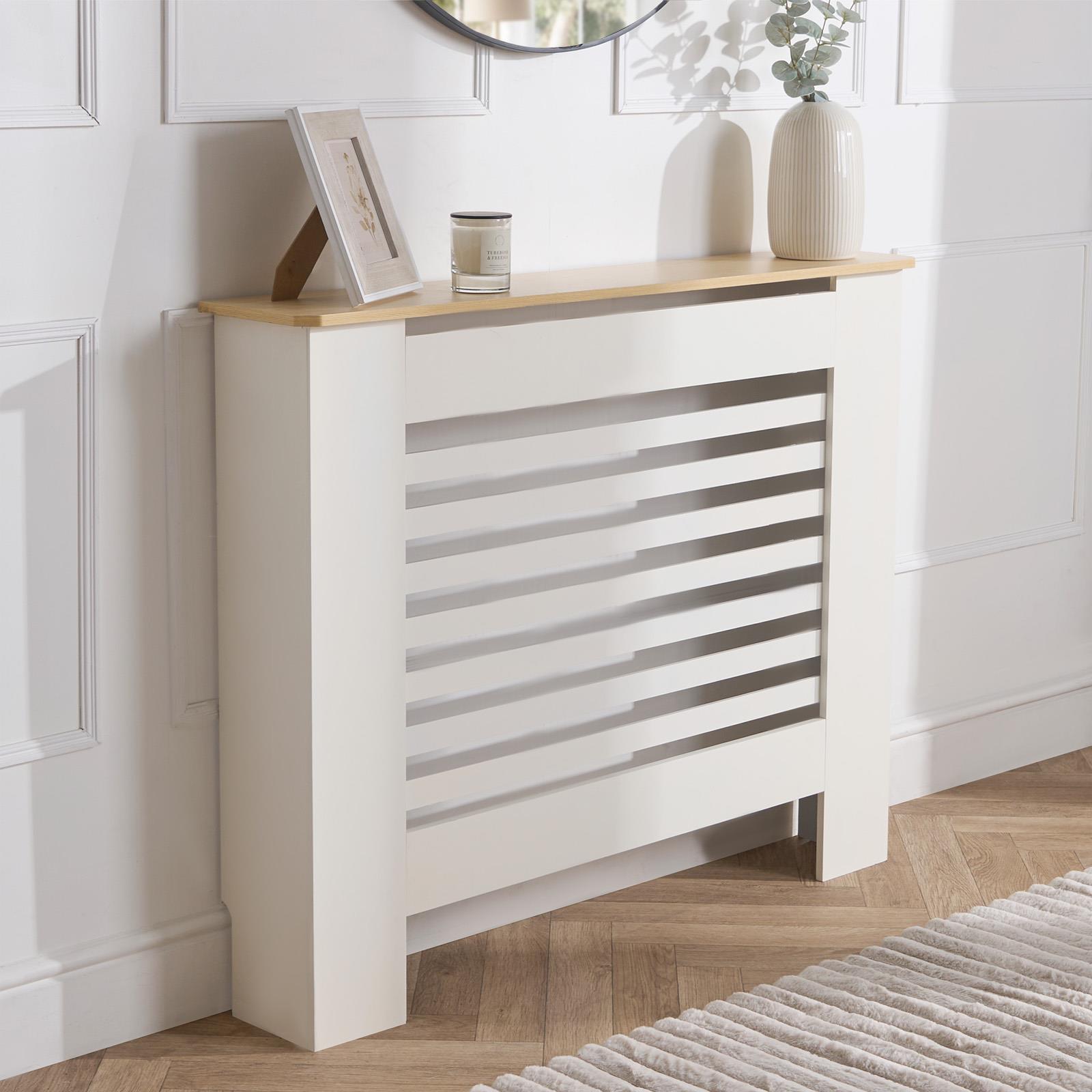 Wooden Radiator Cover Side Board S M L Cabinet Shelf Modern Hallway Furniture - Picture 39 of 55