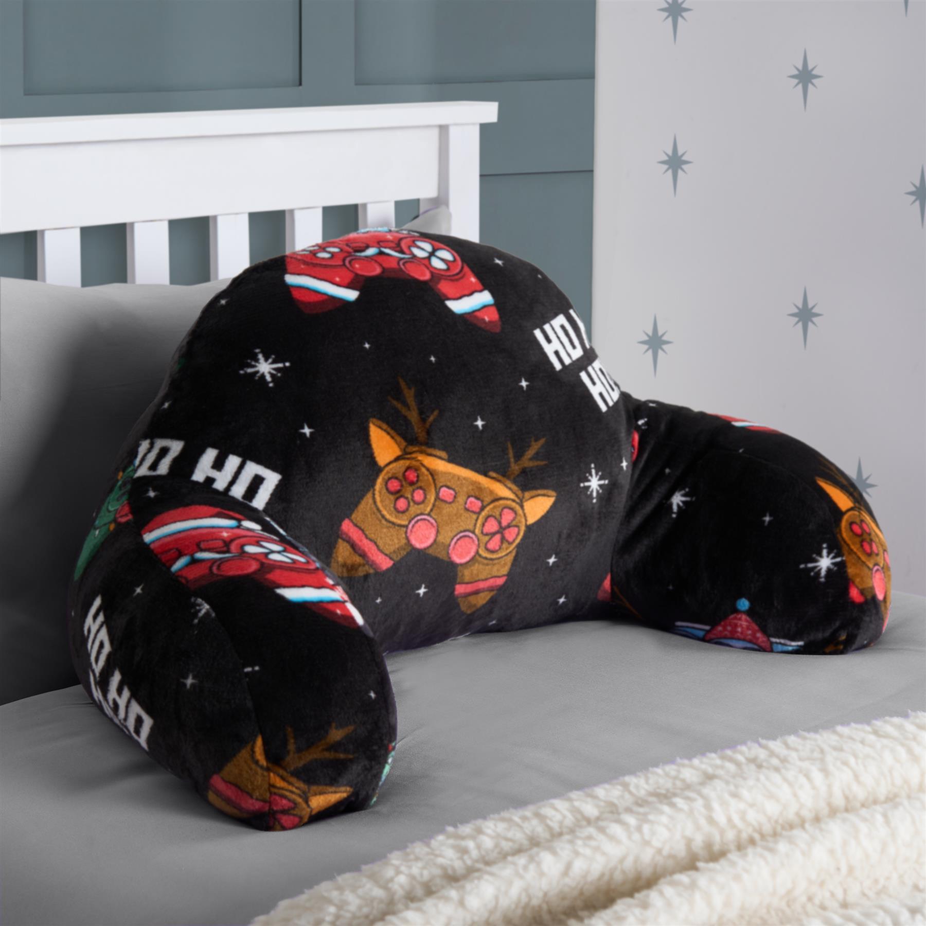 OHS Kids Gaming Cushion Bed Reading Pillow Soft Support with Arms Lumbar Chair