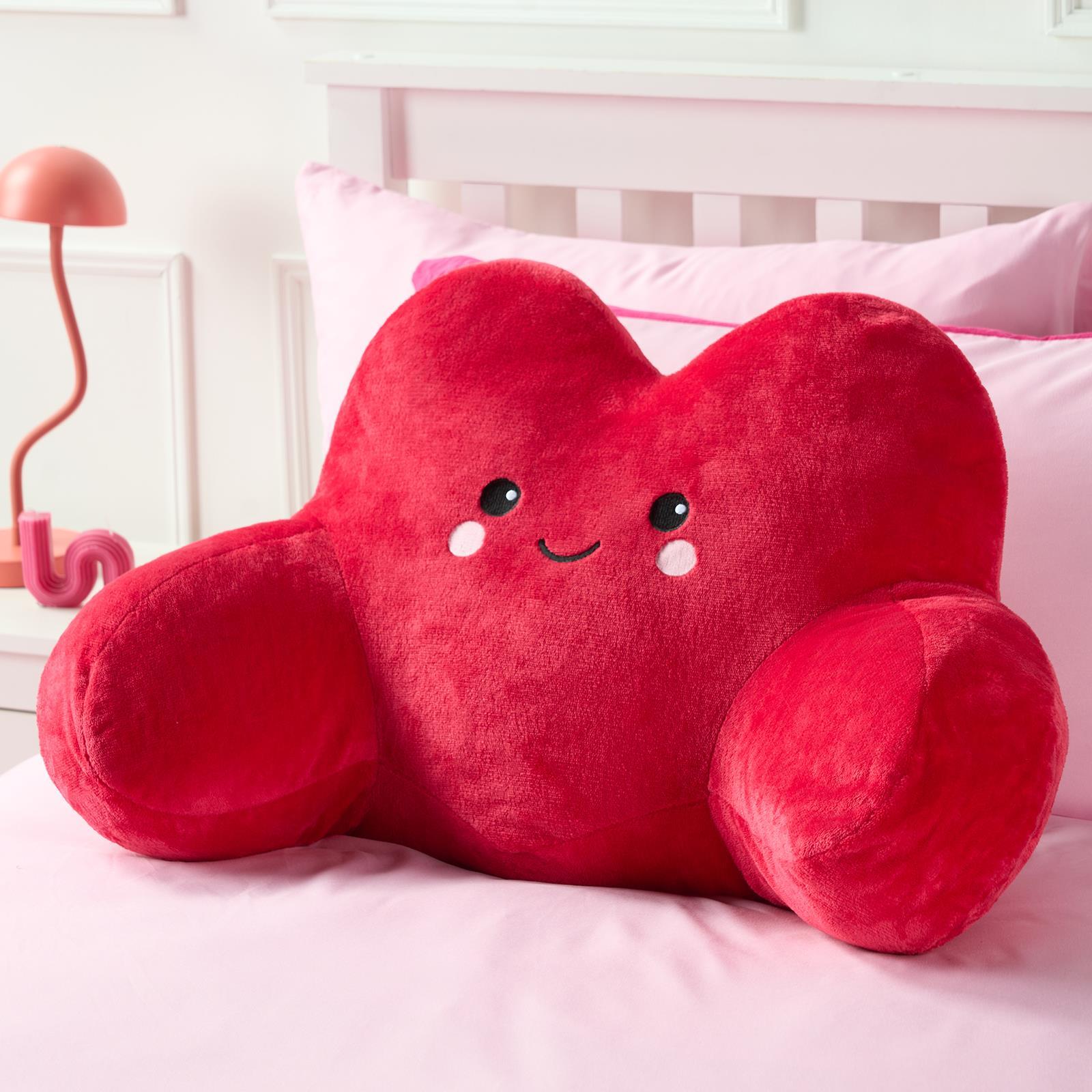 OHS Character Cuddle Cushion Soft Fleece Reading Pillow with Arms Bed Chair