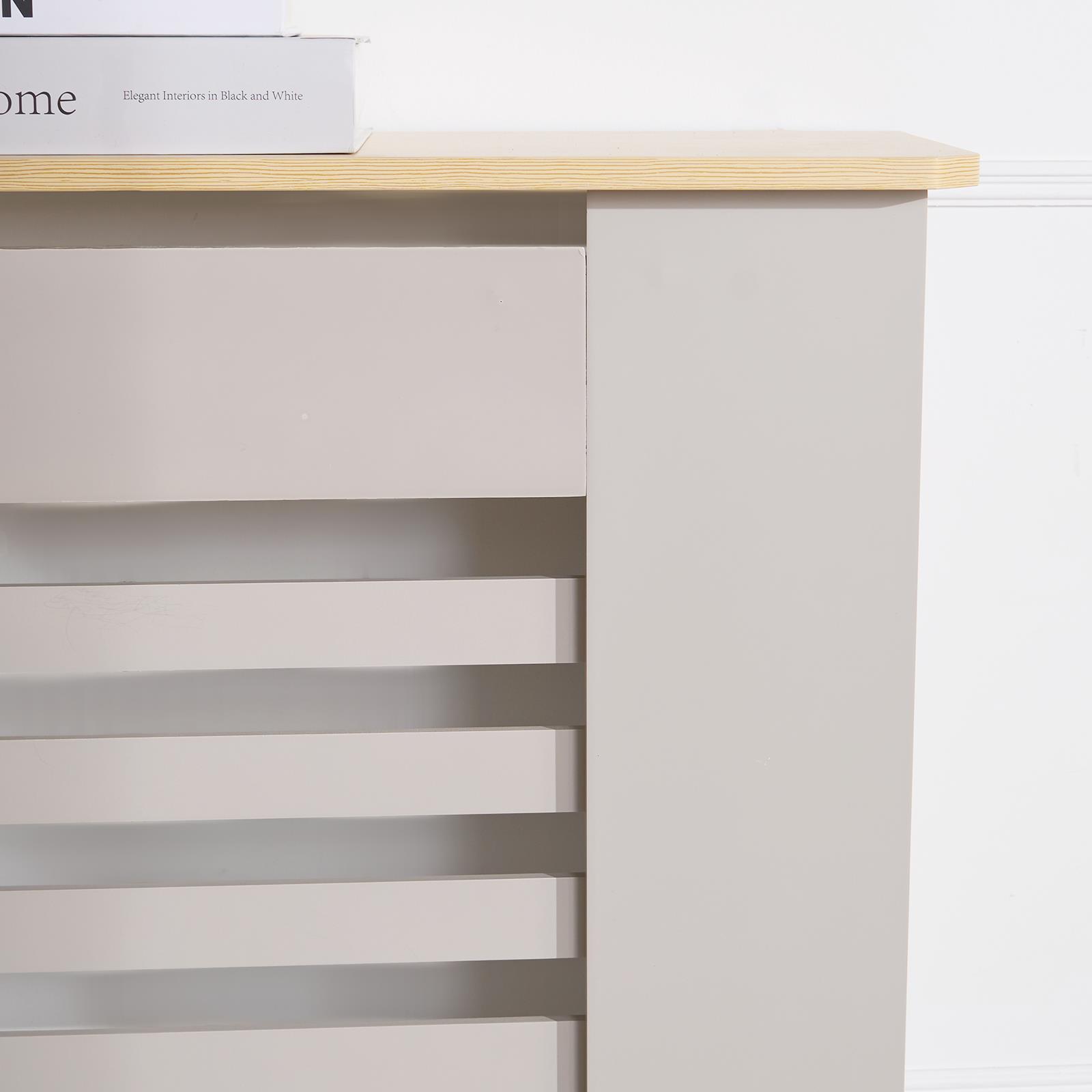 Wooden Radiator Cover Side Board S M L Cabinet Shelf Modern Hallway Furniture - Picture 51 of 55