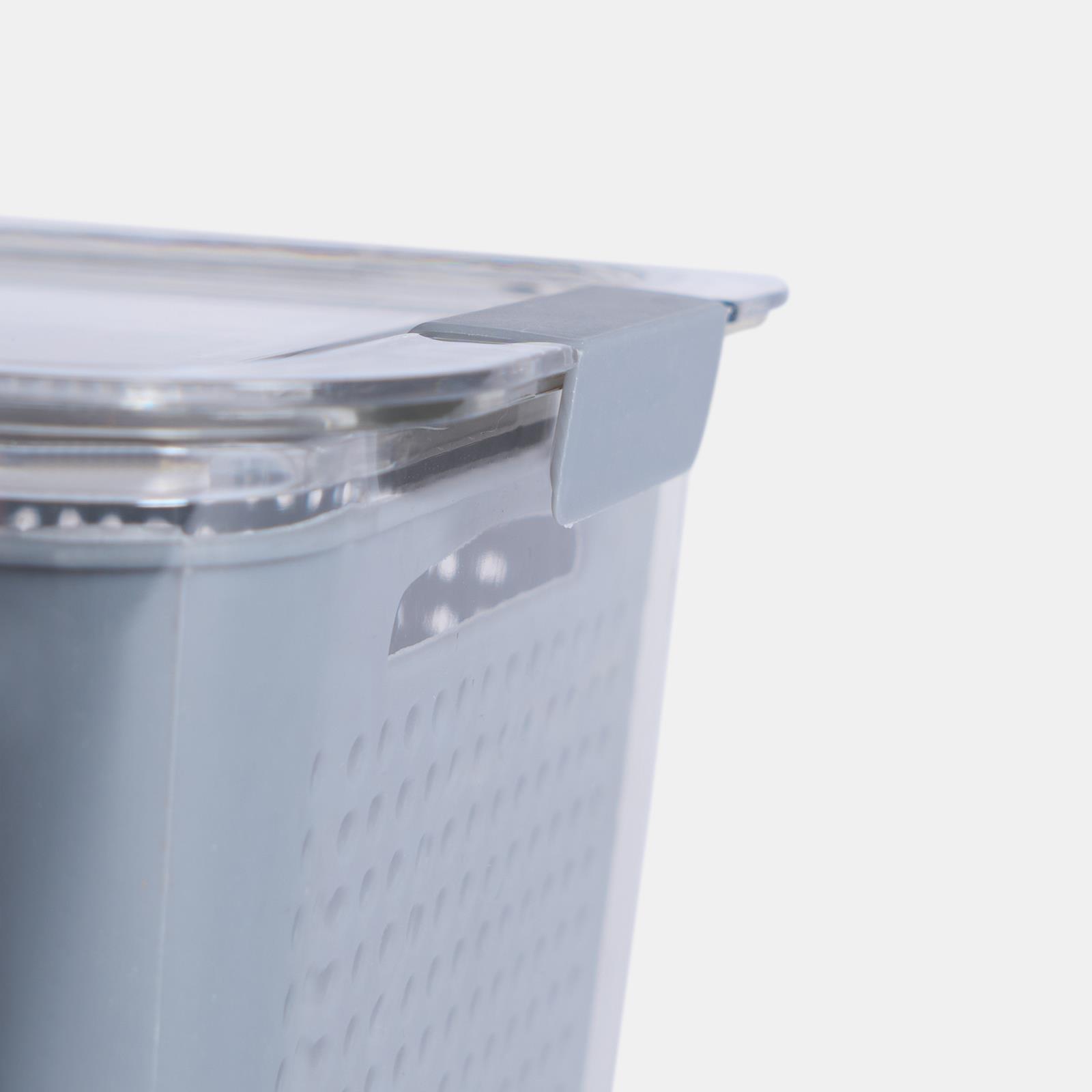 OHS Fridge Container with Lid BPA Free Plastic Food Storage Removable Basket