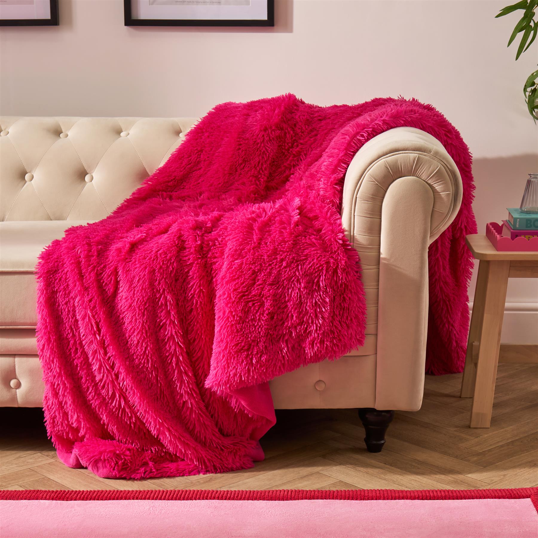 OHS Ultra Soft Fluffy Fleece Throw Luxurious Bed Couch Blanket