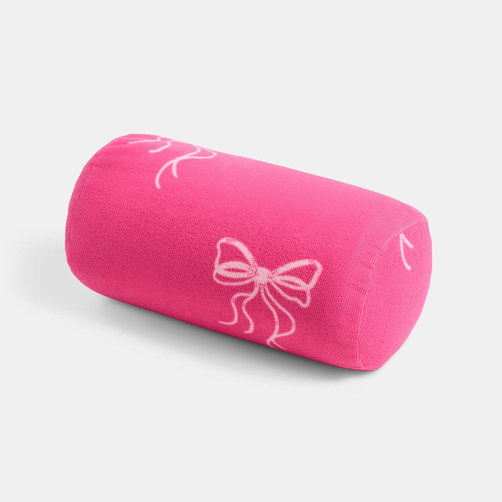 OHS Bows Beach Bolster Travel Cushion Neck Support Filled Pillow