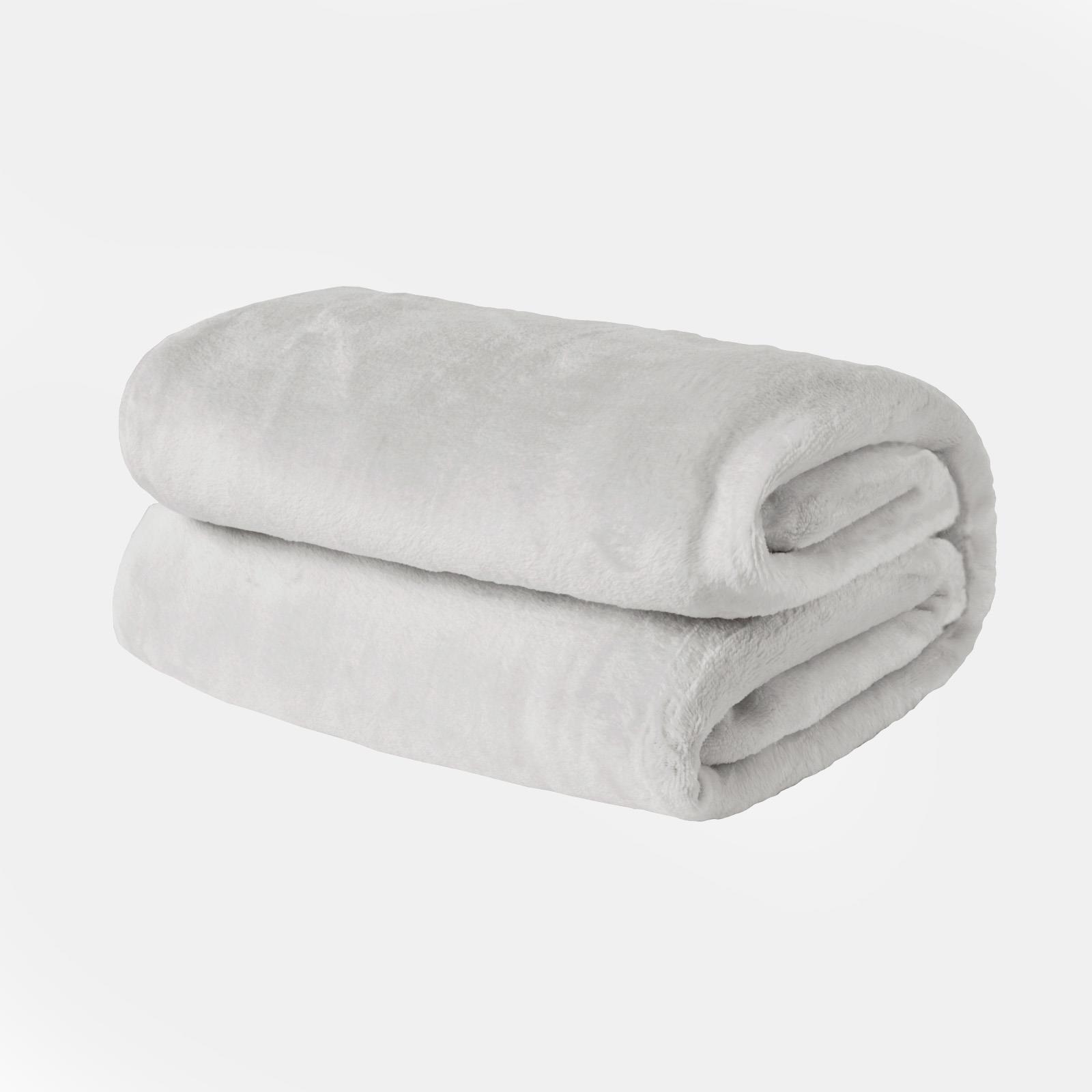 OHS Large Flannel Fleece Bed Blanket Warm Throw Over Ultra Soft Bed Sofa