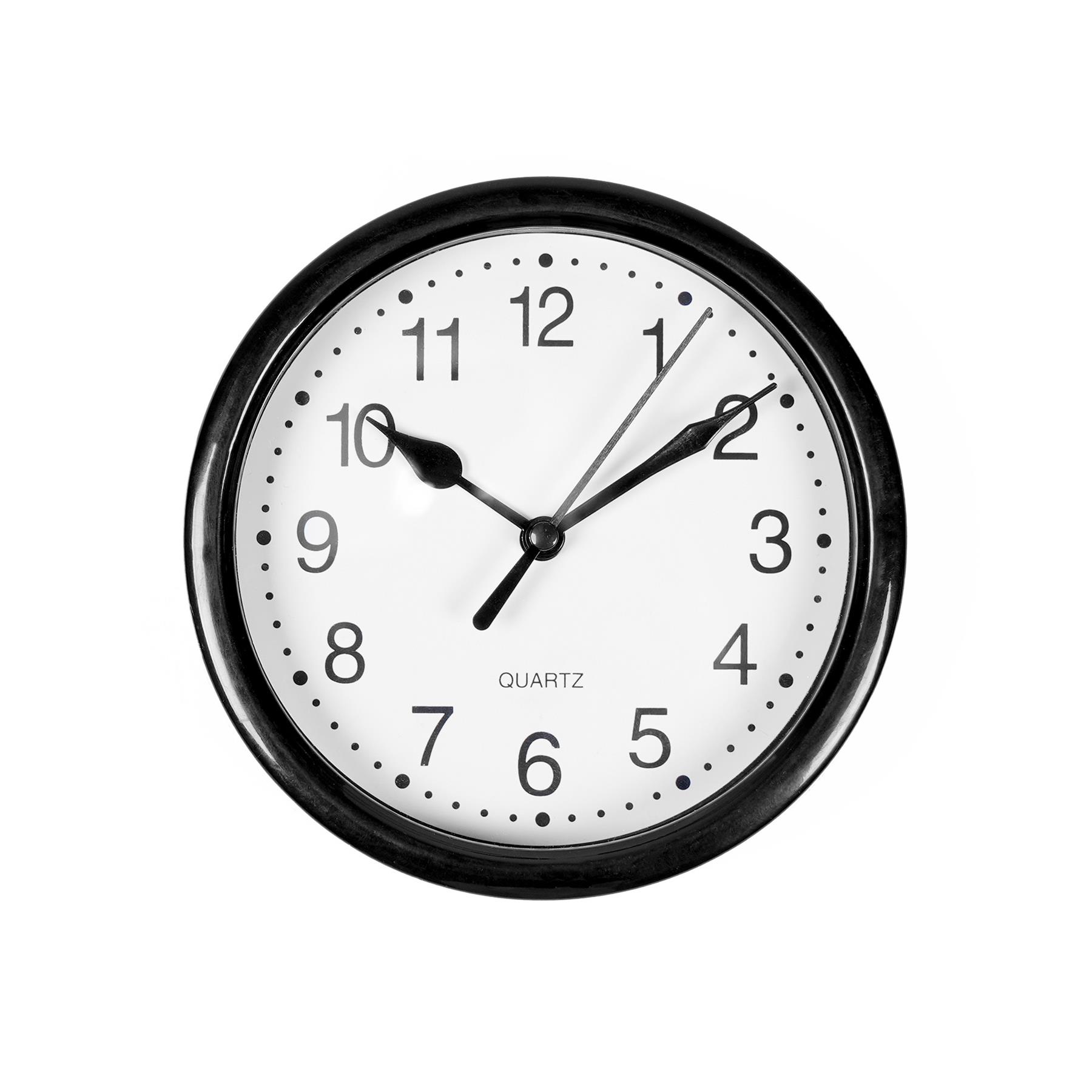 OHS Wall Clock Round Analogue Vintage Home Decor Small Bedroom Kitchen Uni - Picture 18 of 65