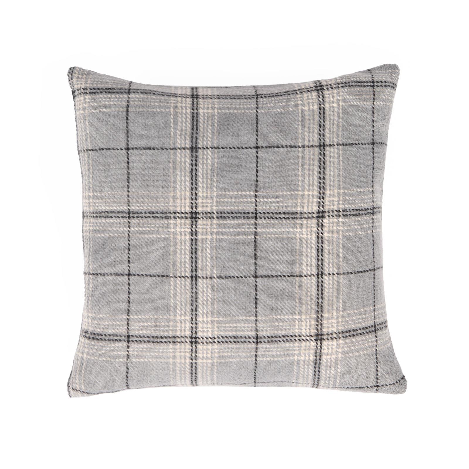 OHS Woven Check Cushion Covers 2 Pack Cases Luxury Home Decor