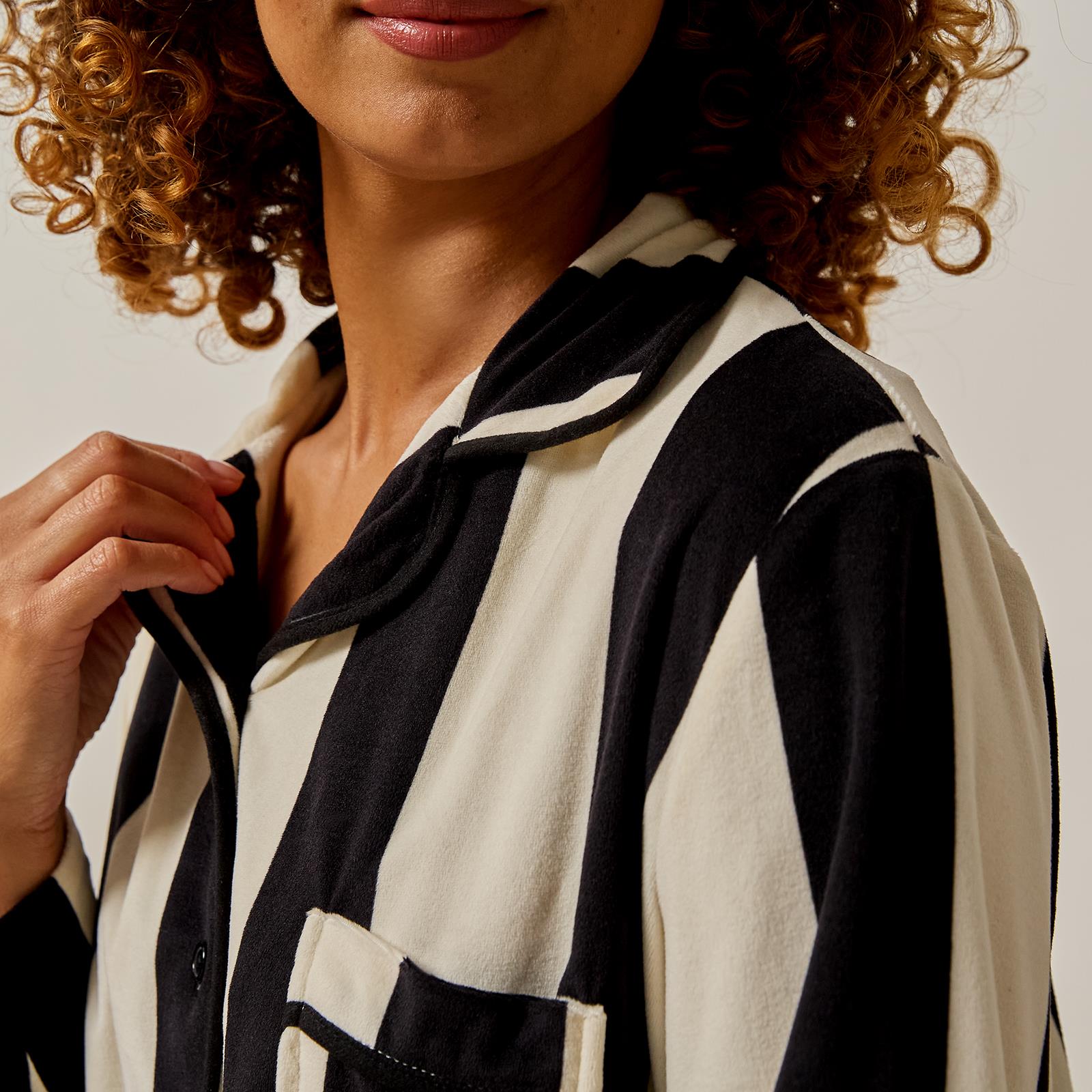 OHS Print Pyjama Set Button Through Soft Womens Kids Loungewear Nightwear