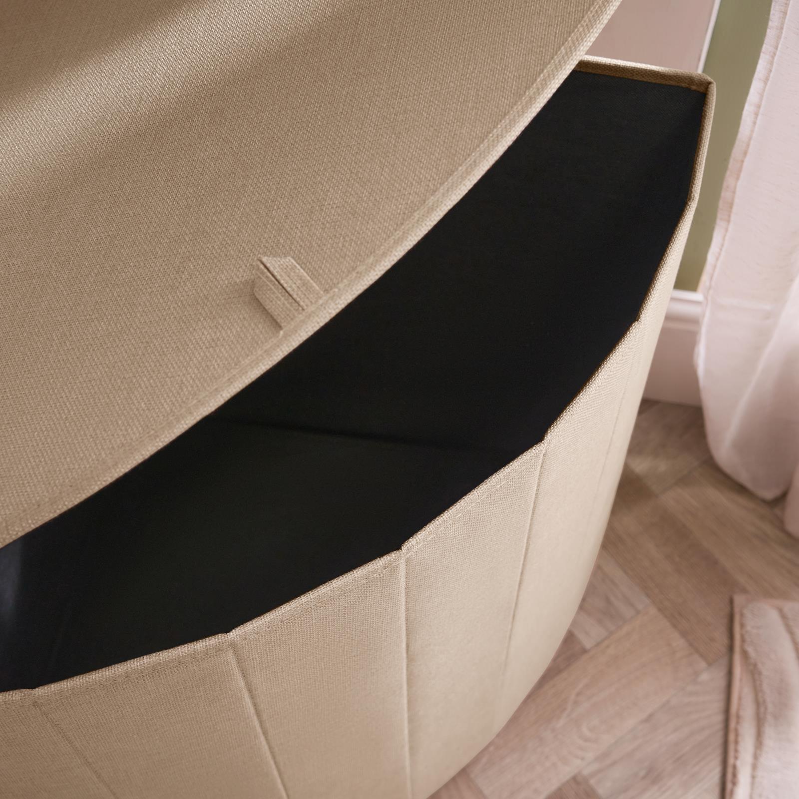 OHS Corner Laundry Basket Folding Hamper Bag Clothes Bin Storage with Lid