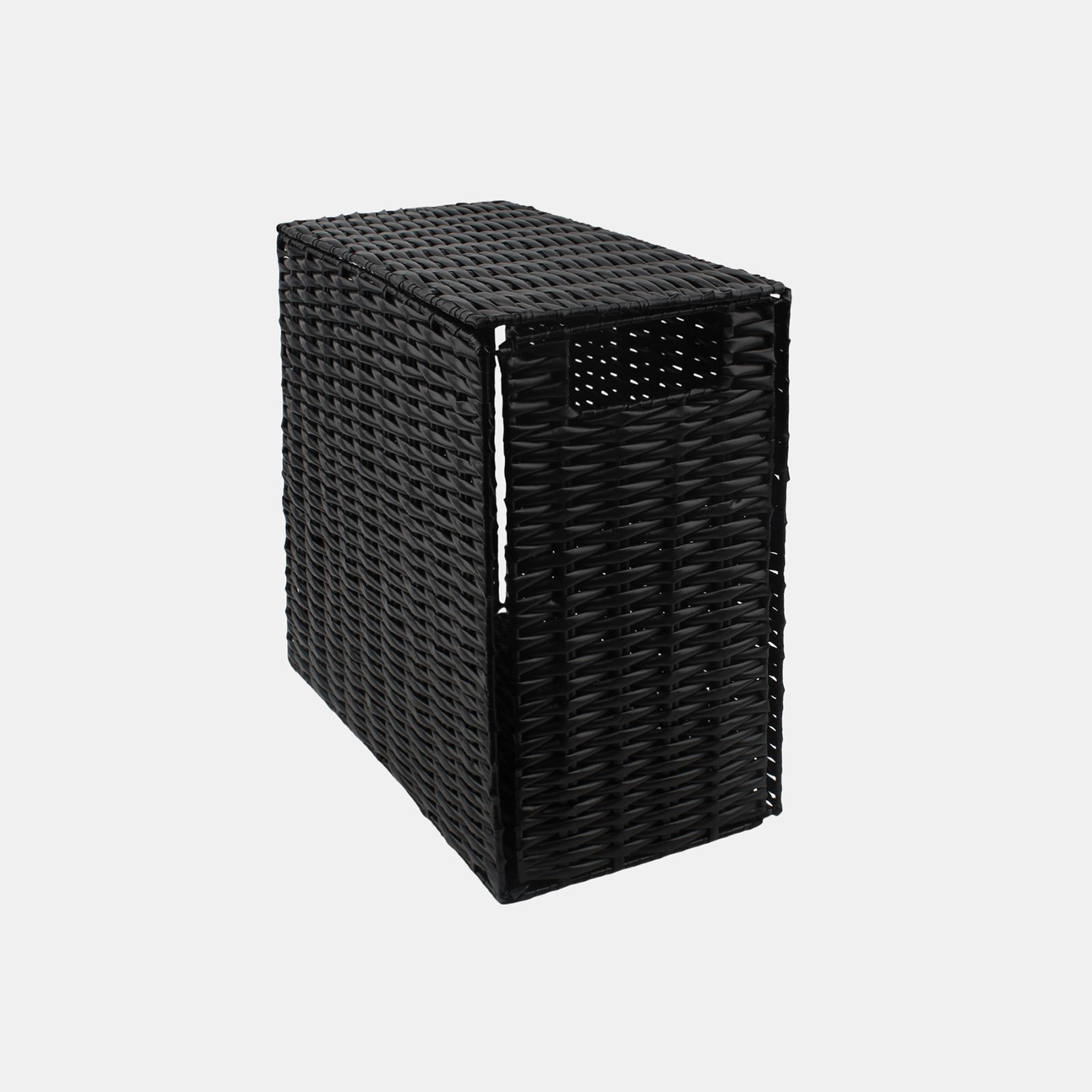 OHS Collapsible Laundry Basket Woven Folding Hamper Bathroom Corner Storage