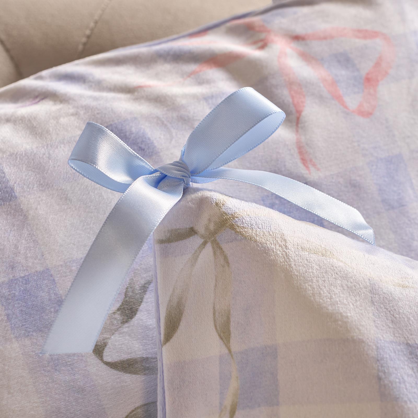 OHS Bows Cushion Covers Matte Velvet Living Room Square Pillowcases Home Decor