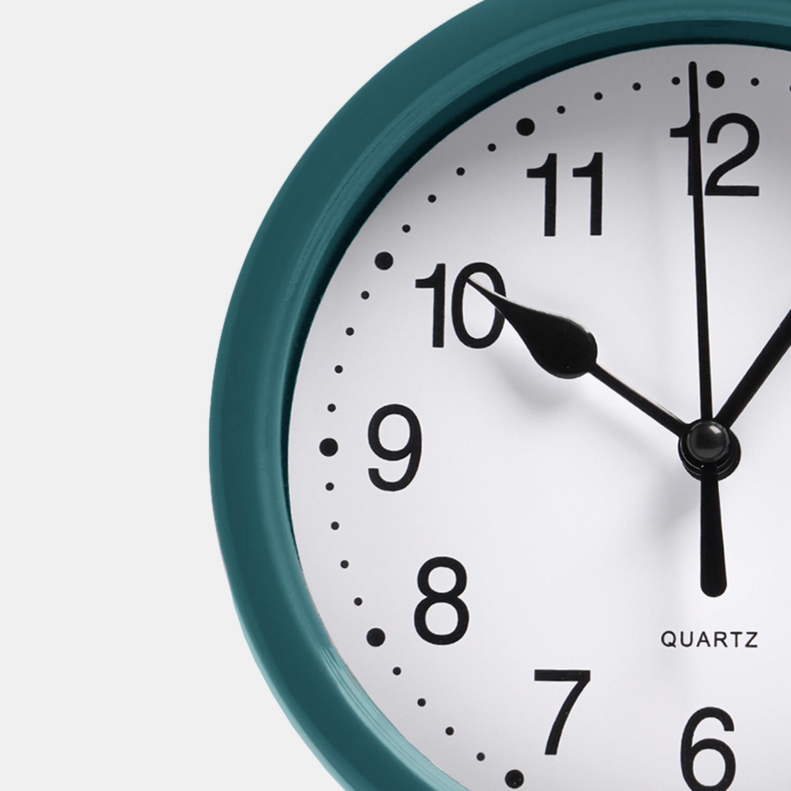 OHS Wall Clock Round Analogue Vintage Home Decor Small Bedroom Kitchen Uni - Picture 8 of 65