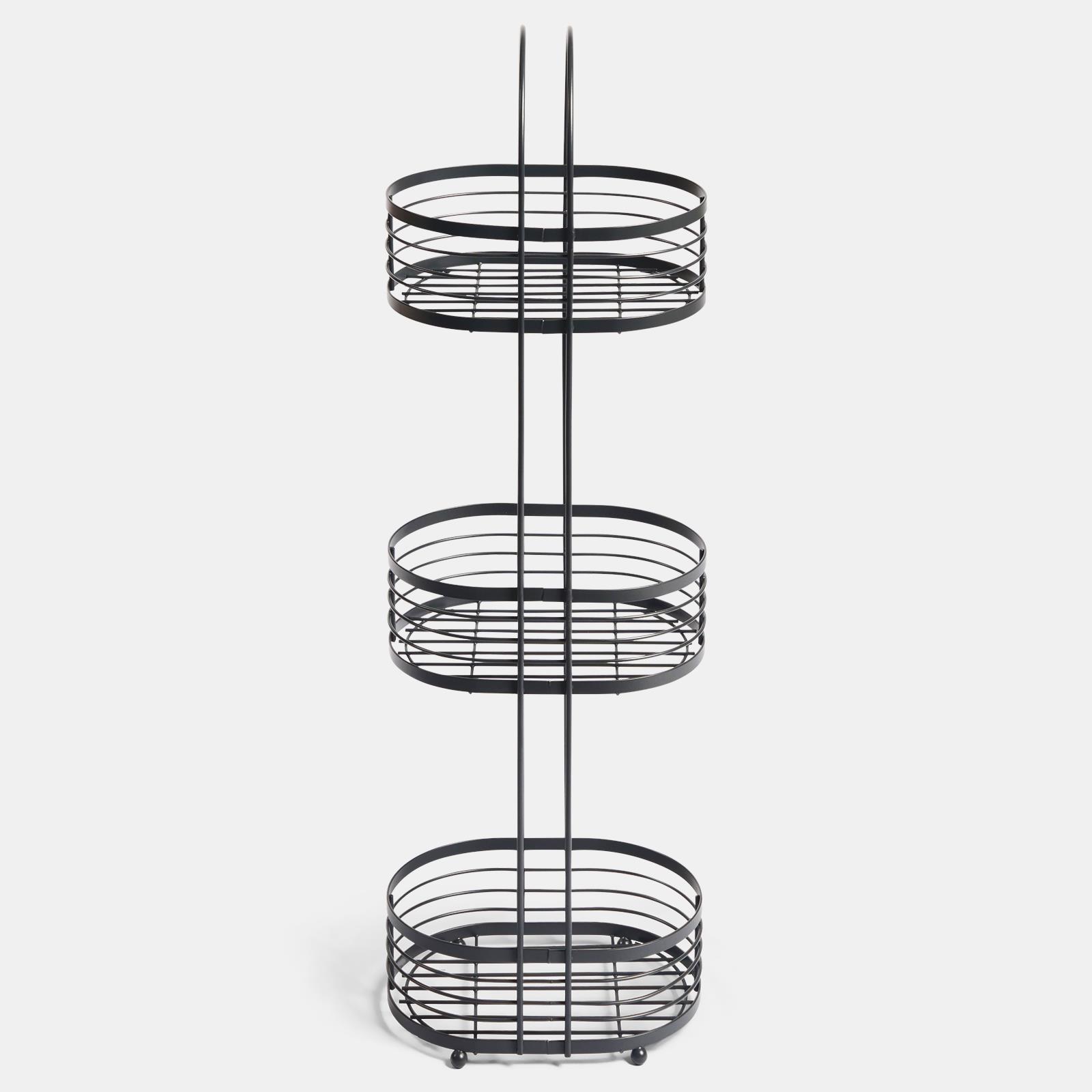 OHS 3 Tier Shower Caddy Freestanding Bathroom Organiser Rust Resistant Metal