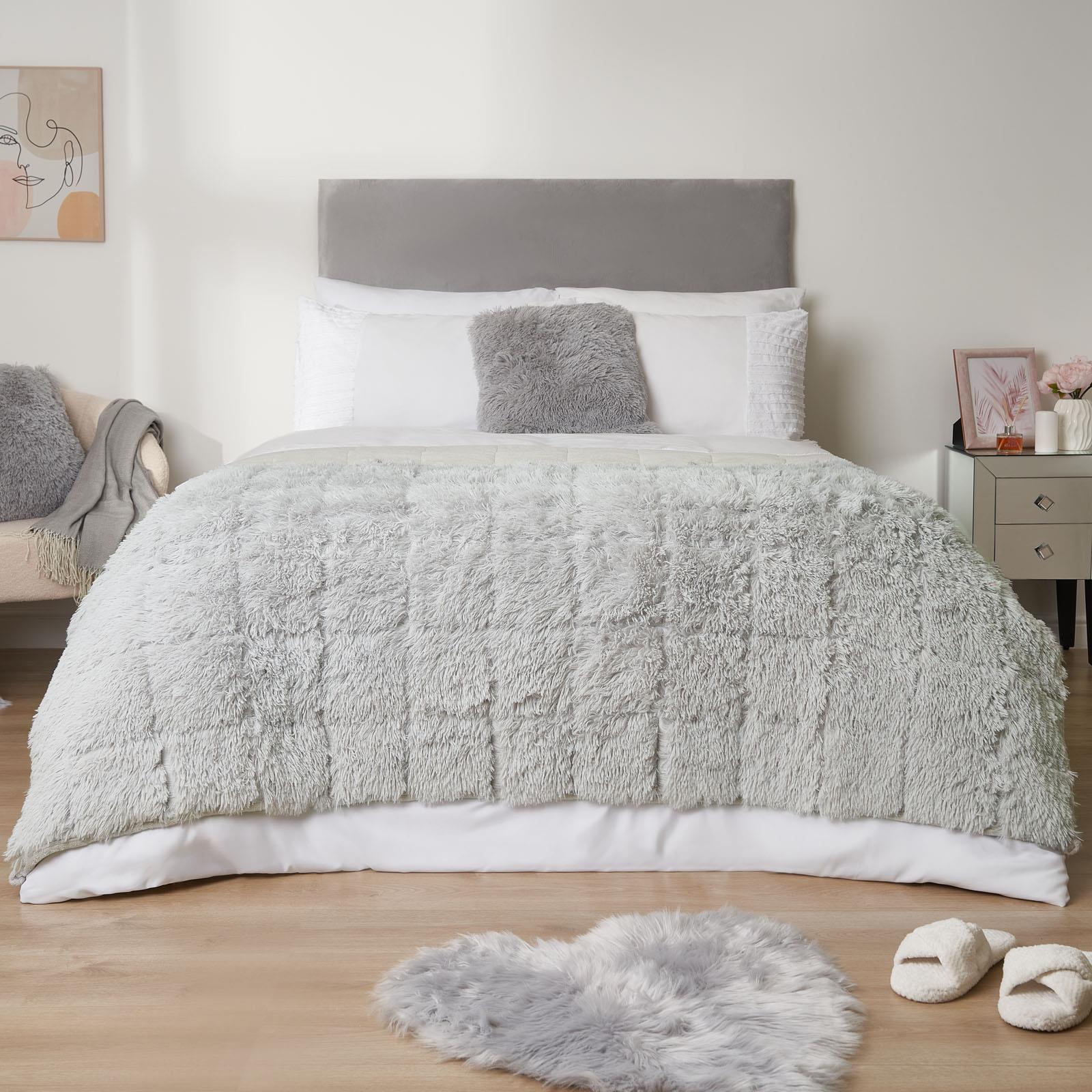 OHS Fluffy Fleece Weighted Blanket Sensory Adult Sleep Anxiety Soft Throw