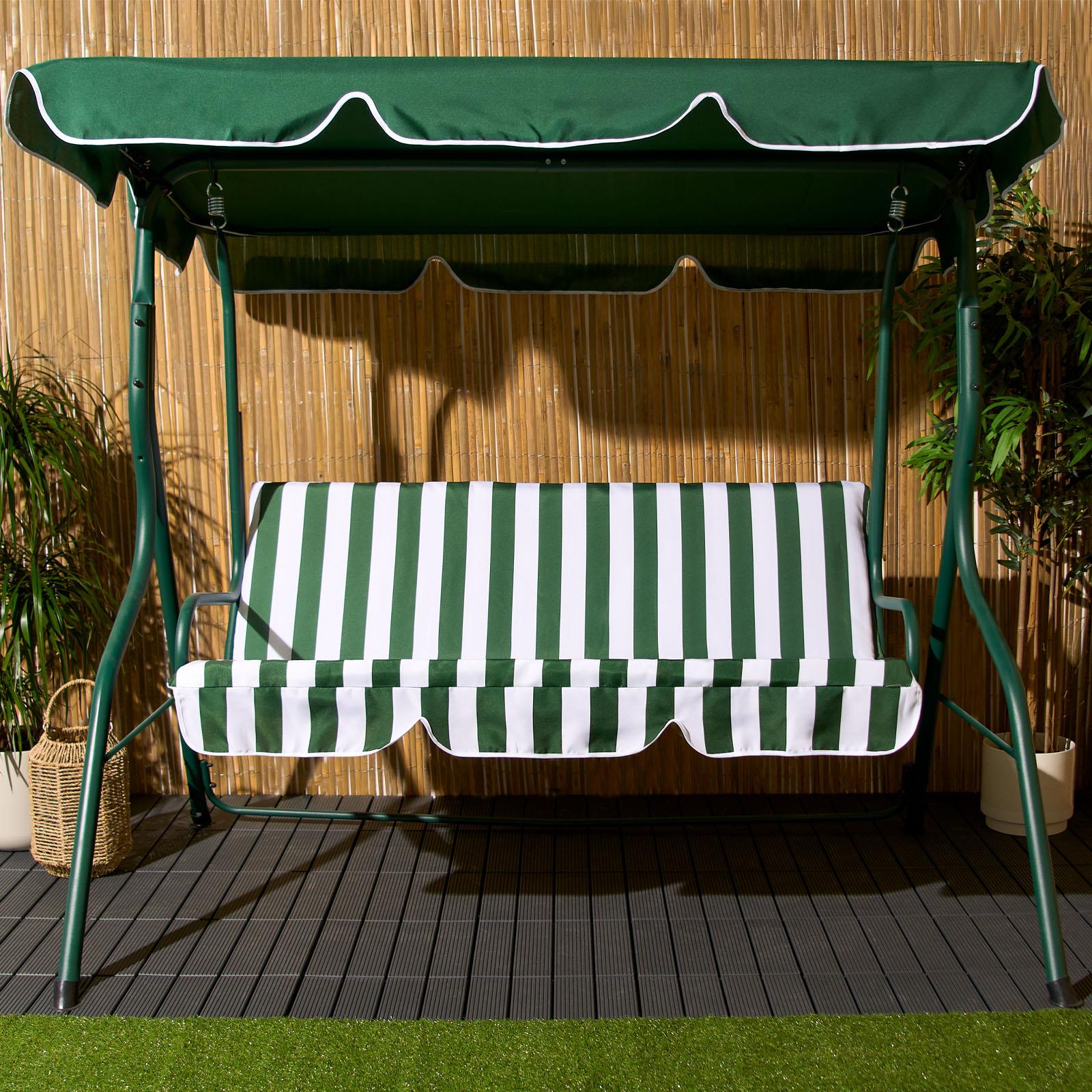 3 Seater Swing Bench Garden Furniture Set Outdoor Canopy Patio Sofa Seat Hammock - Picture 10 of 20