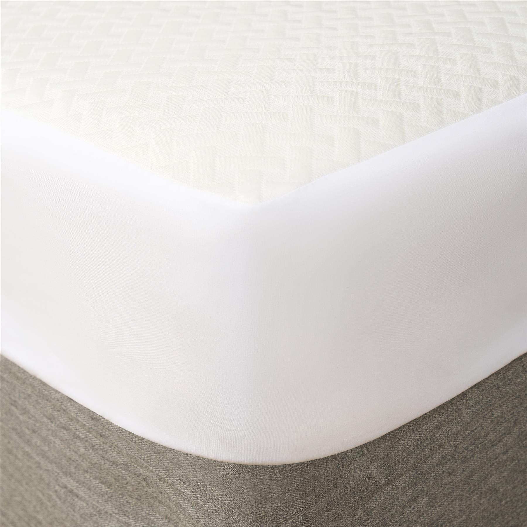 Mattress Protector Cooling Topper Pillowcase Fitted Sheet Bed Single Double King