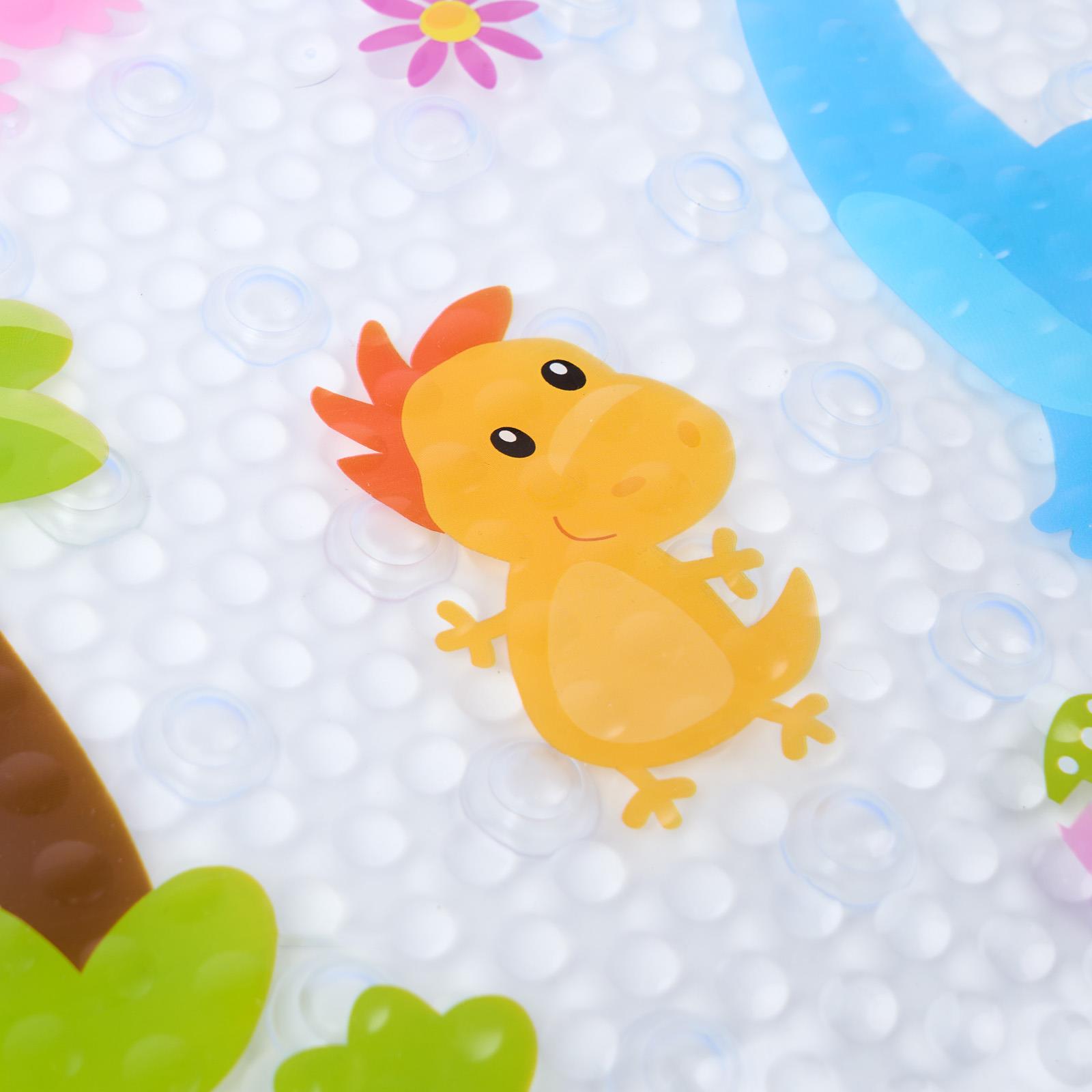 Bath Mat Non Slip Kids Dinosaur PVC Strong Suction Rubber Shower Bathtub Mat