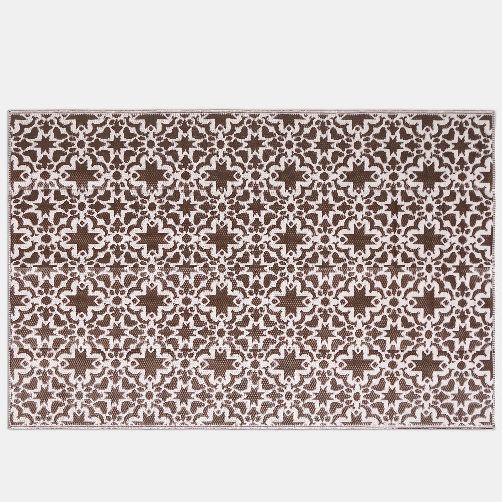 OHS Tiles Print Garden Rug Outdoor Waterproof Area Mat Patio Decor