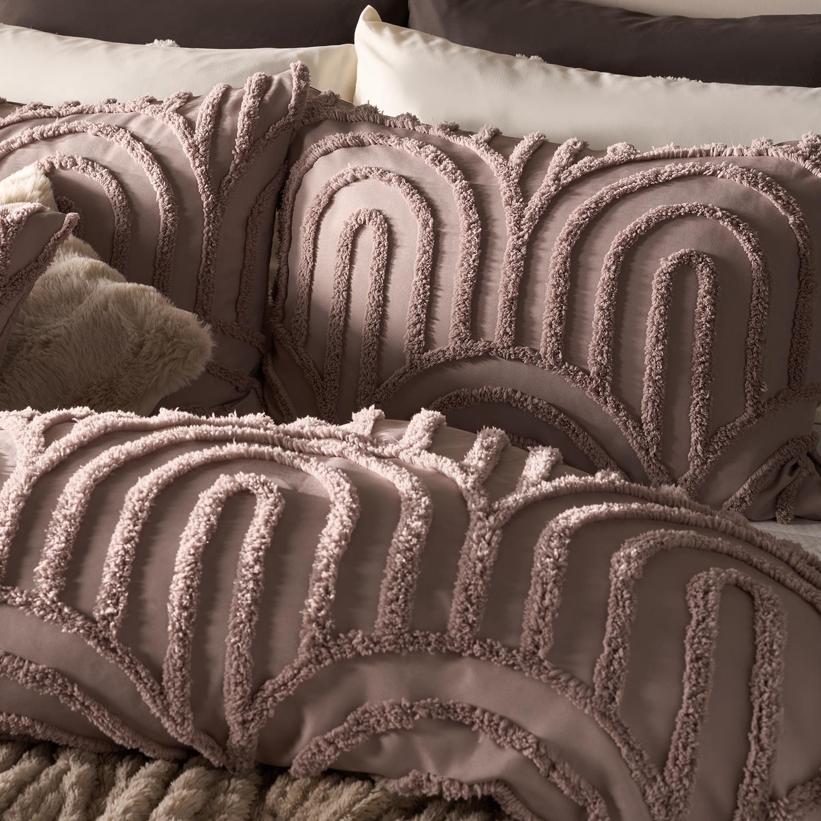 OHS Tufted Arches Bedding Set Duvet Cover with Pillowcase Double King Size