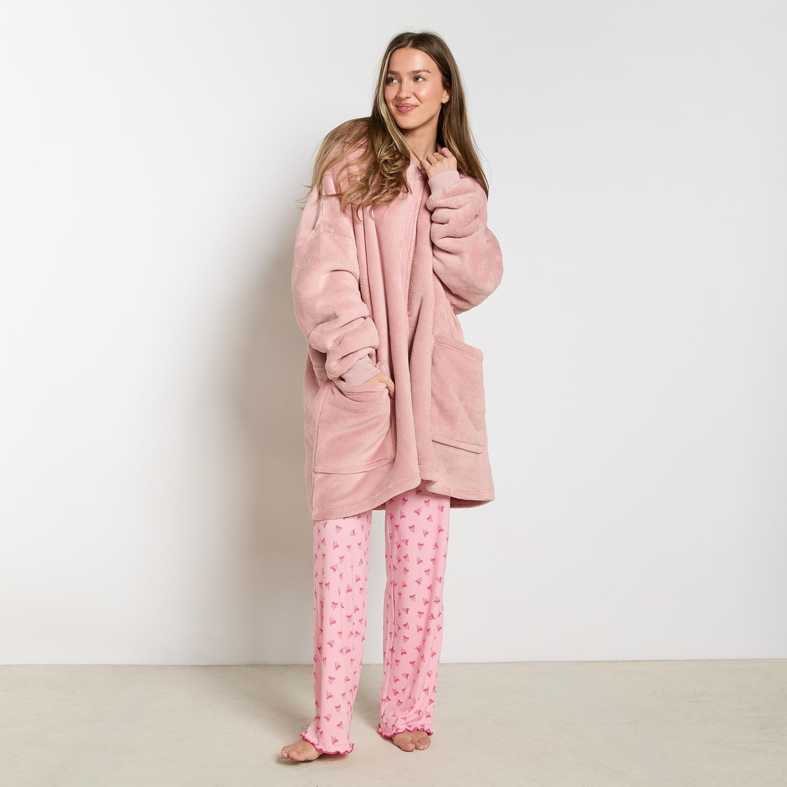 OHS Zip Up Hoodie Blanket Oversized Sherpa Fleece Thermal Sweatshirt Jumper