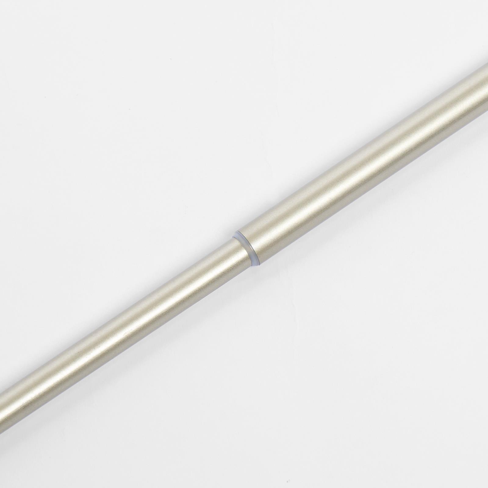 OHS 120-200cm Curtain Pole Extendable Metal 16mm Ball Trumpet Twist Finnials