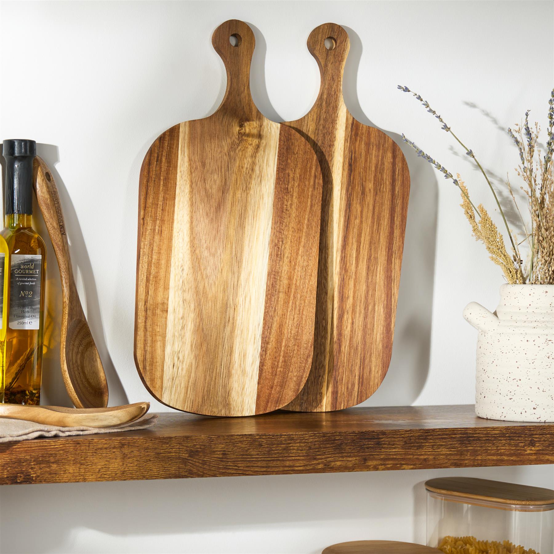 OHS Acacia Cutting Board Wood Chopping Serving Platter Decorative Cheeseboard