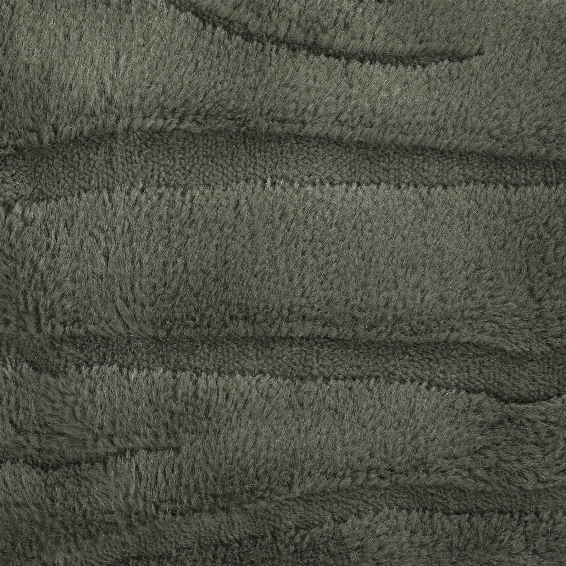 OHS Faux Fur Ribbed Fleece Throw Over Bed Blanket Supersoft, Green - 150 x 200cm