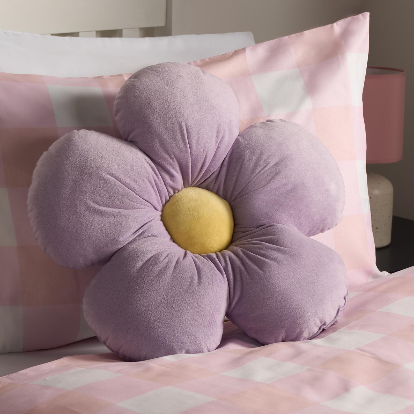 Flower Cushion Filled Matte Velvet Plush Chair Sofa Plump Decorative Bed Pillow