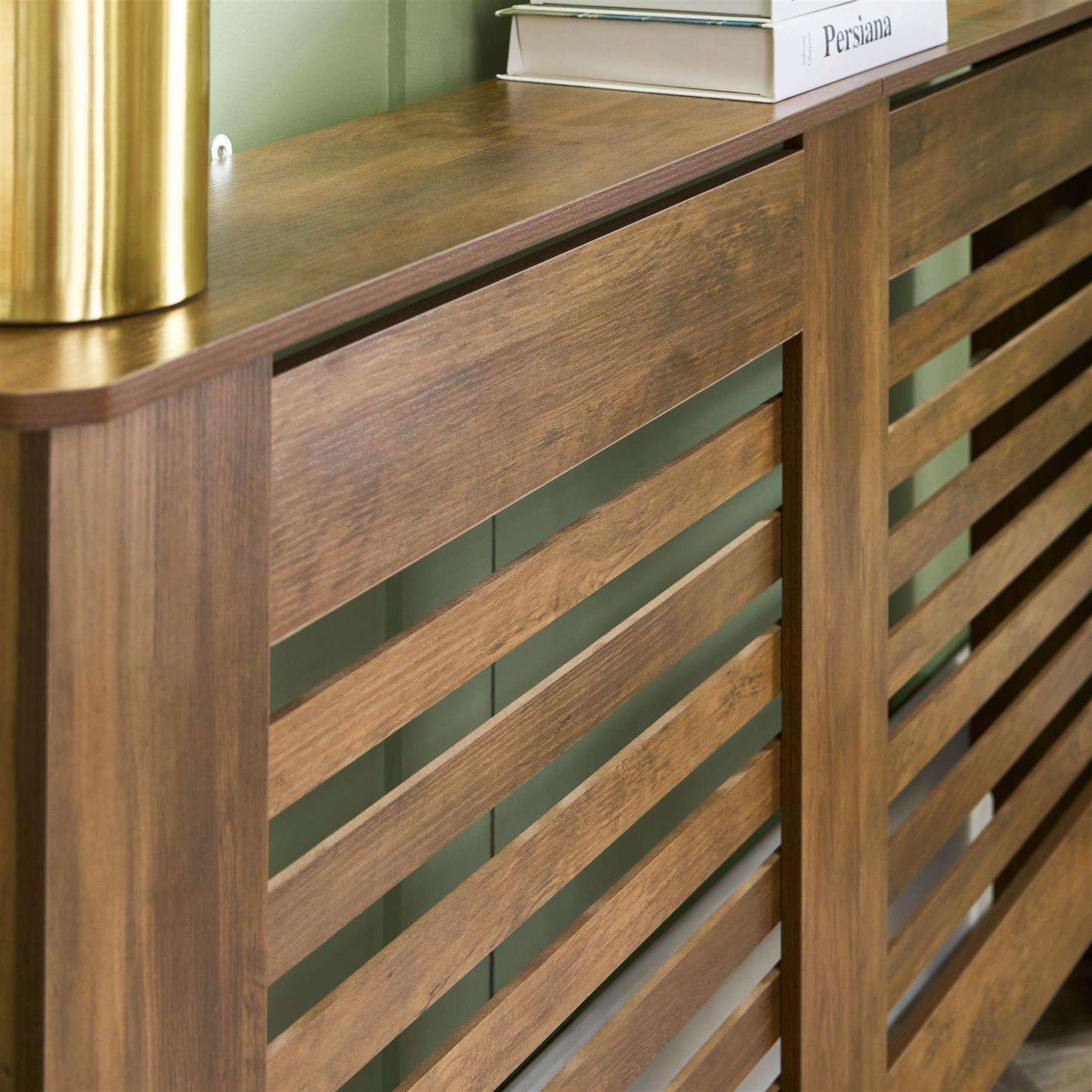 OHS Wood Radiator Cover MDF Side Board S M L Cabinet Shelf Hallway Furniture