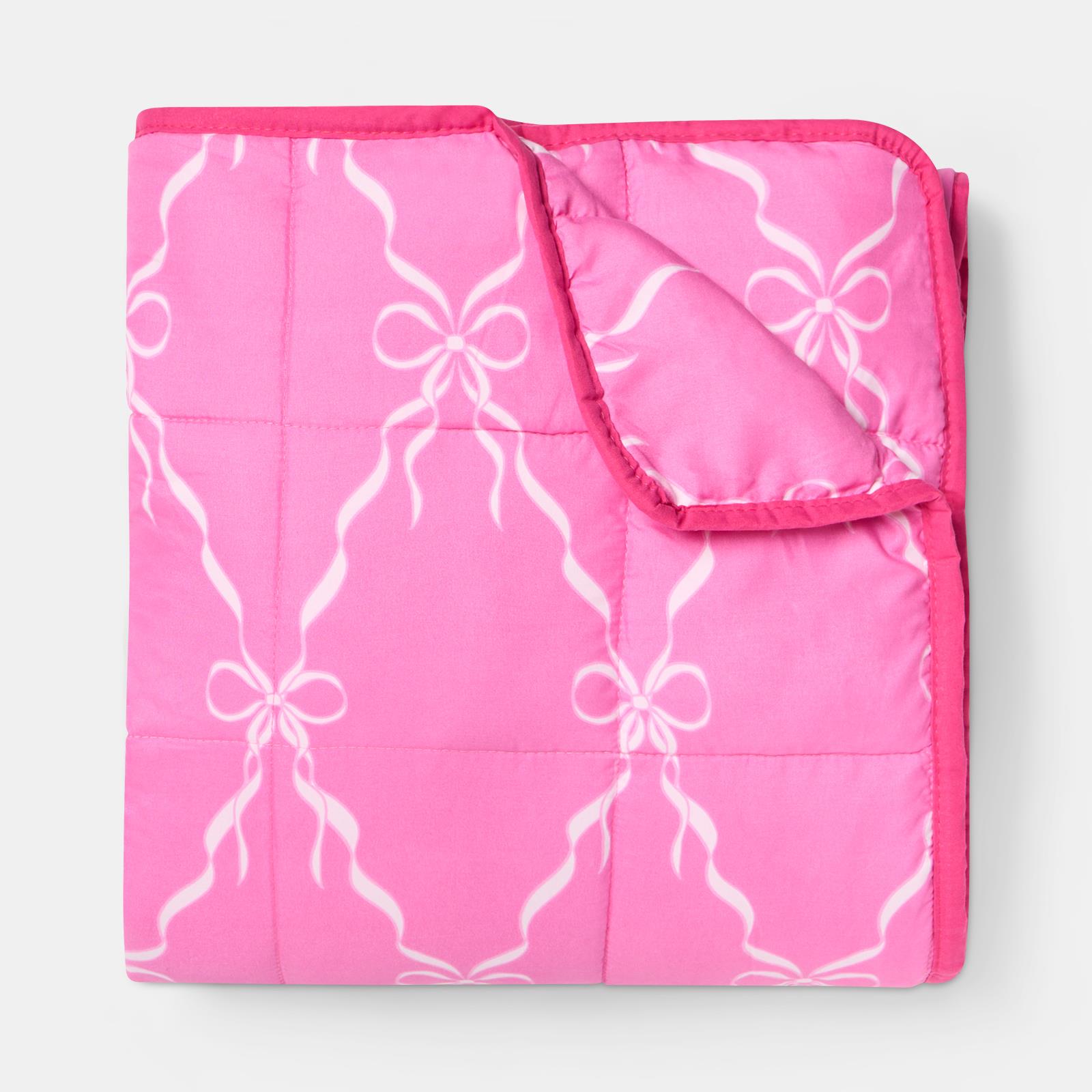 OHS Printed Weighted Blanket 8kg Quilted Throw Sensory Sleep Anxiety Therapy