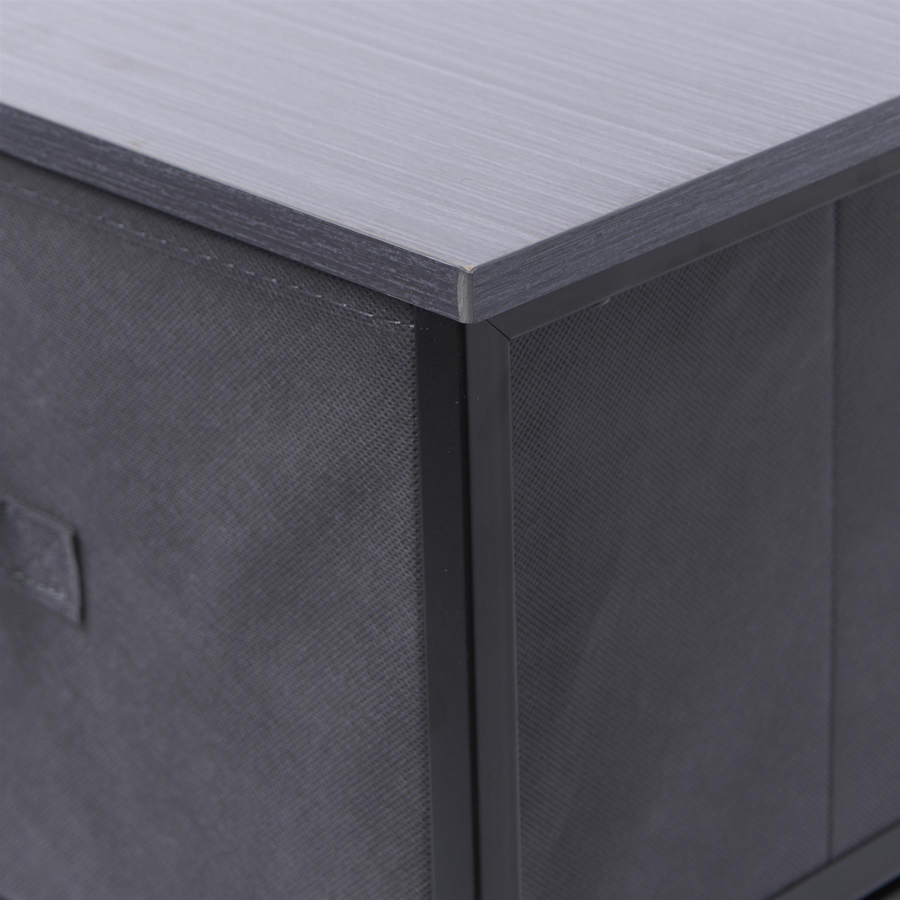 Fabric Cabinet Bedside 2/3/4 Drawers Storage Unit Clothes Shoes Home Organiser - Picture 62 of 94