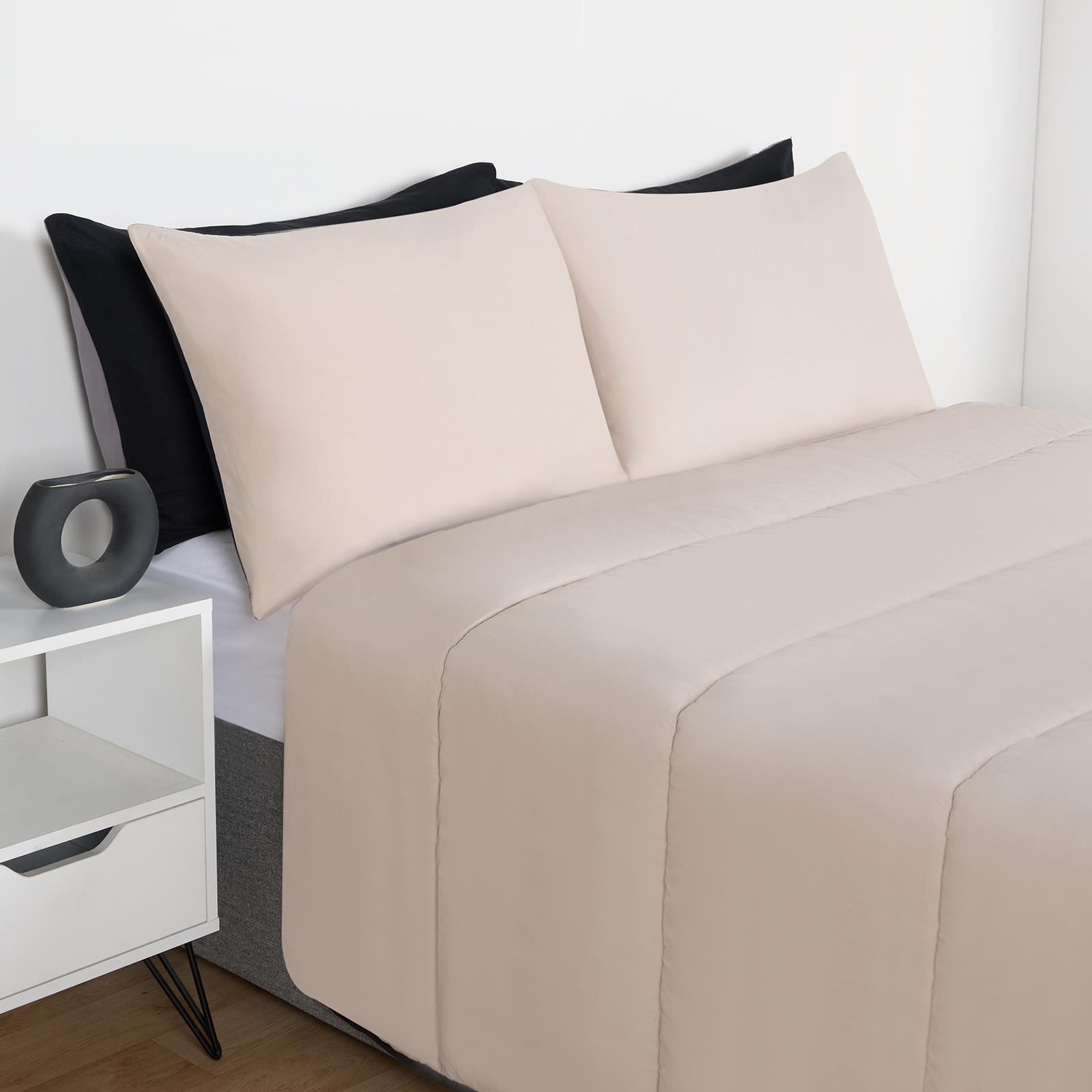 OHS Coverless 10.5 TOG Soft Duvet Pillowcase Quilted Bedding Set Single Double - Picture 12 of 107