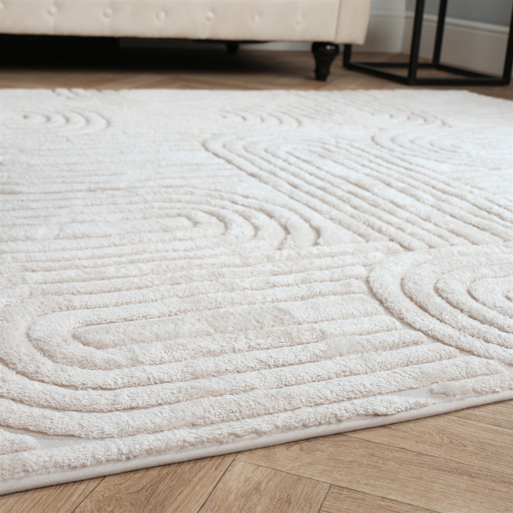 OHS Tufted Arches Rug Living Room Modern Carpet Soft Non Slip Floor Area Mat
