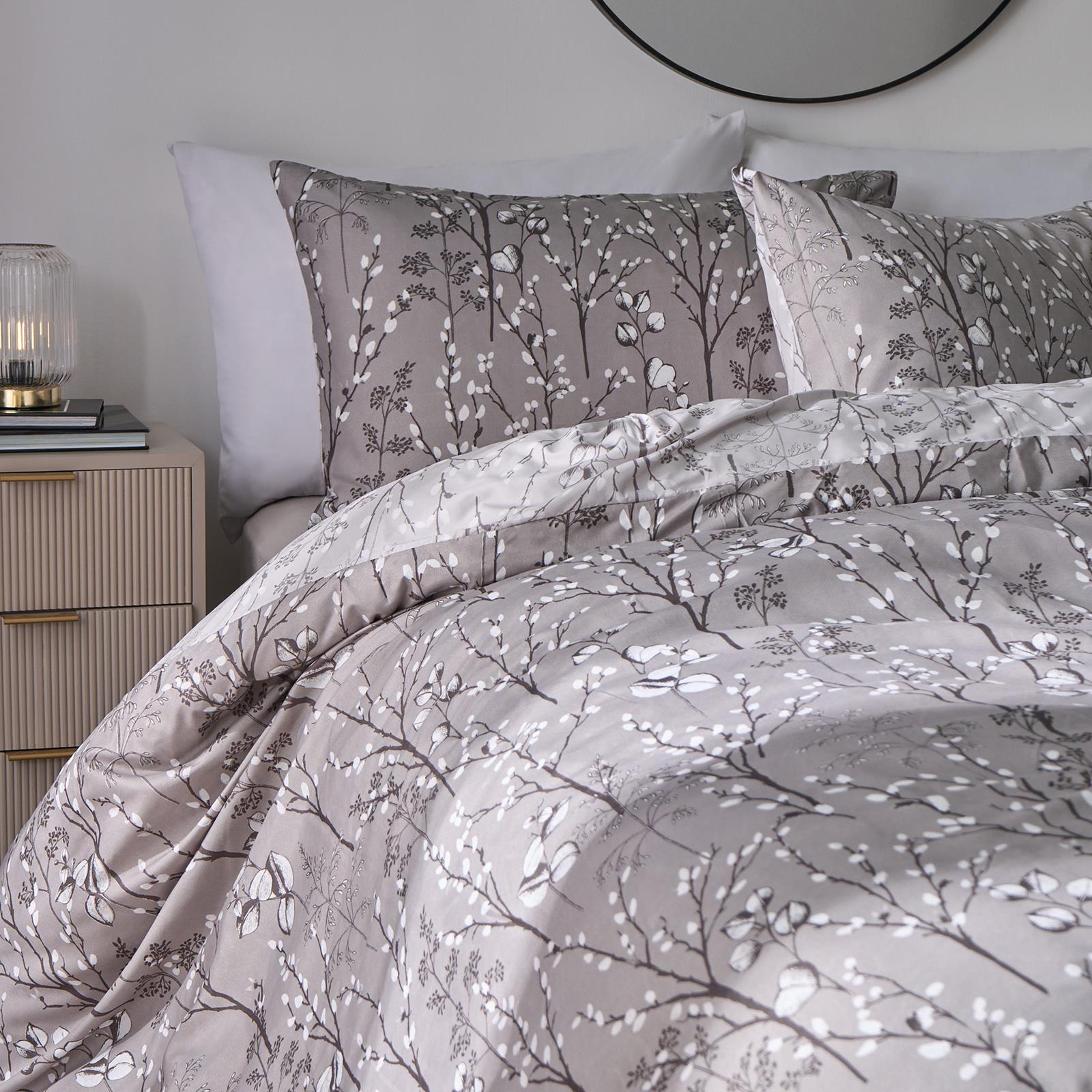 OHS Willow Branch Bedding Set Microfibre Duvet Cover with Pillowcase