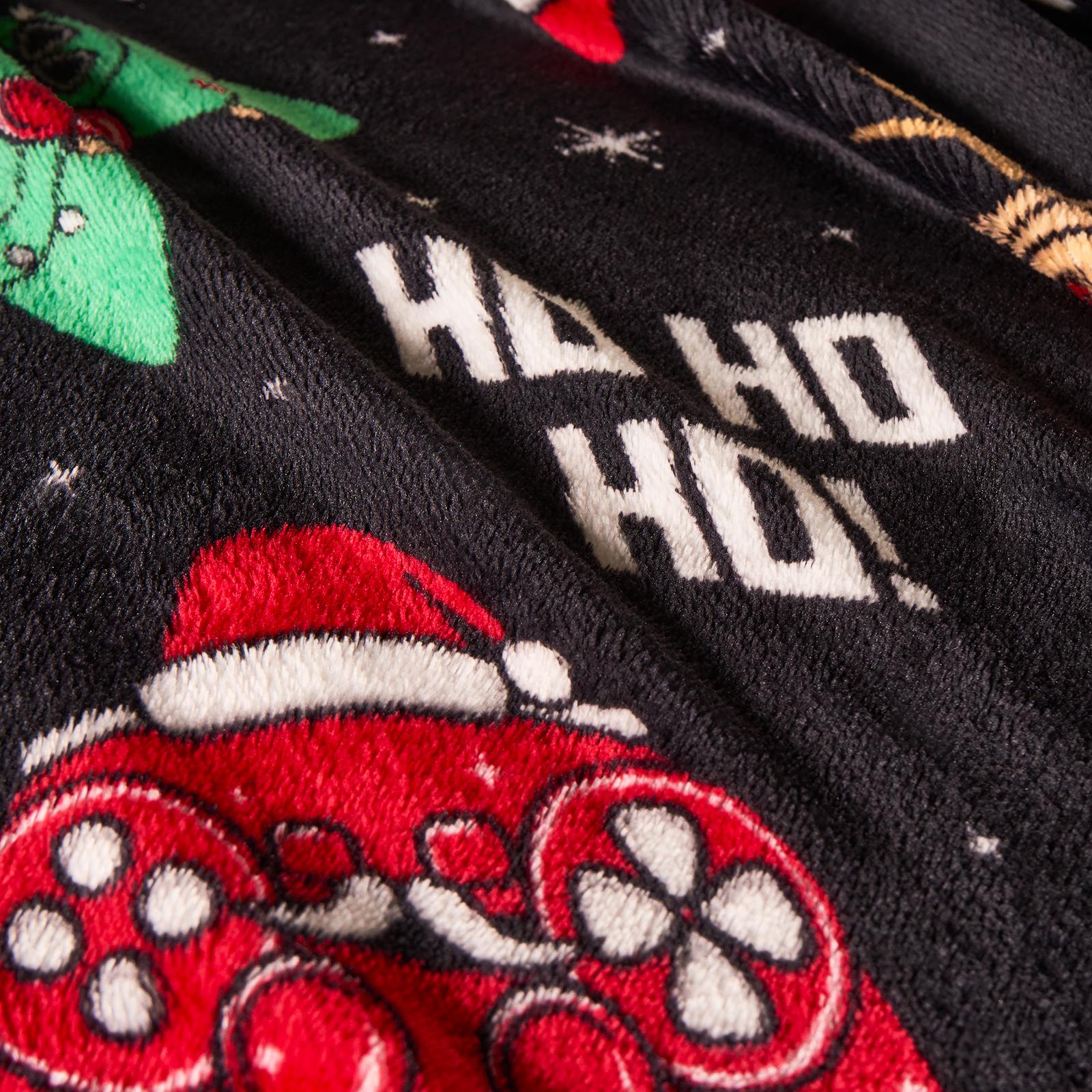 OHS Xmas Flannel Throw Kids Soft Fleece Travel Blanket Winter Thermal Bedspread