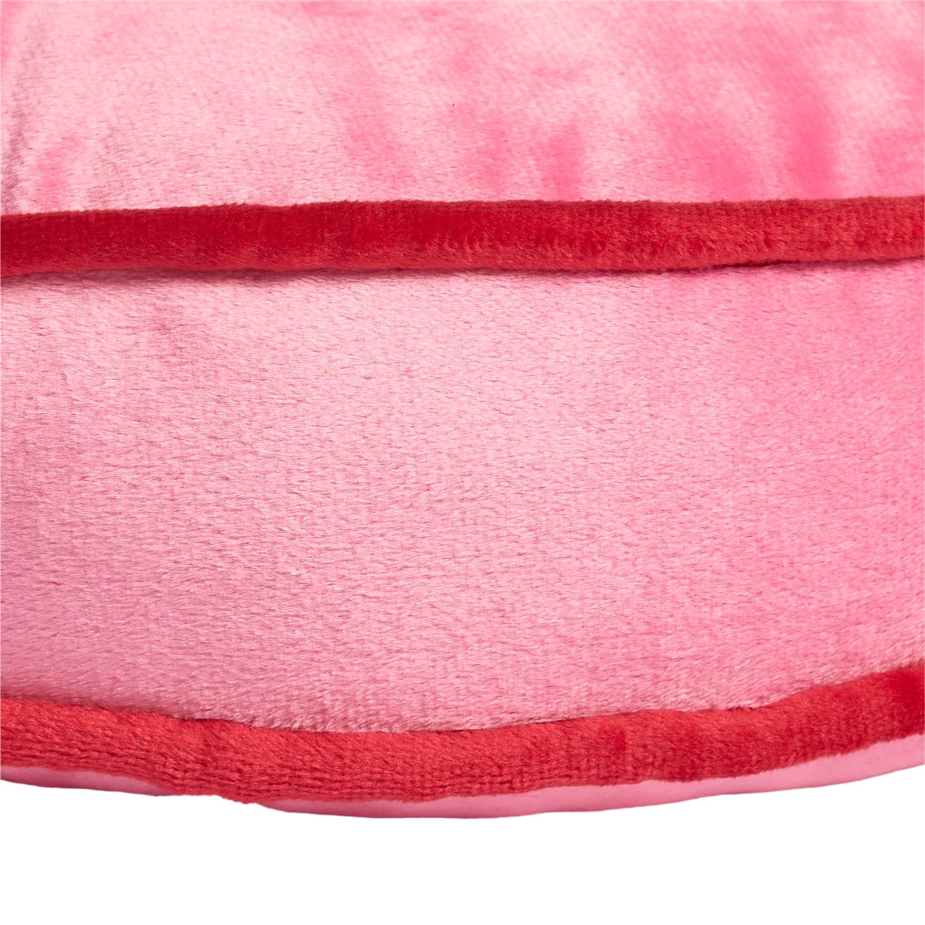 OHS Velvet Filled Cushion Round Bedroom Decor Scatter Chair Sofa Button Pillow