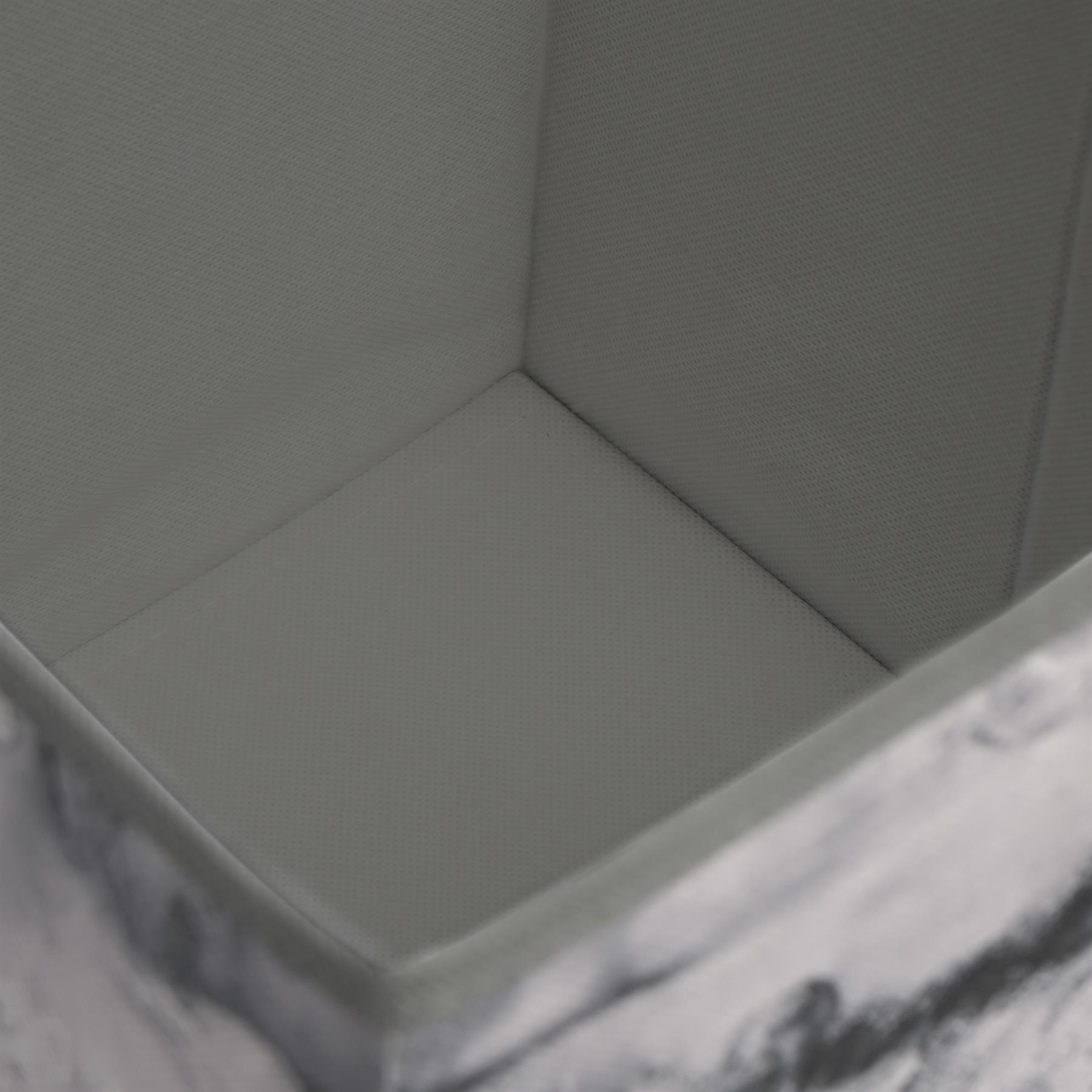 Marble Storage Cubes 2/4 Pack Folding Boxes Shoe Toy Tidy Set Space Saving Box