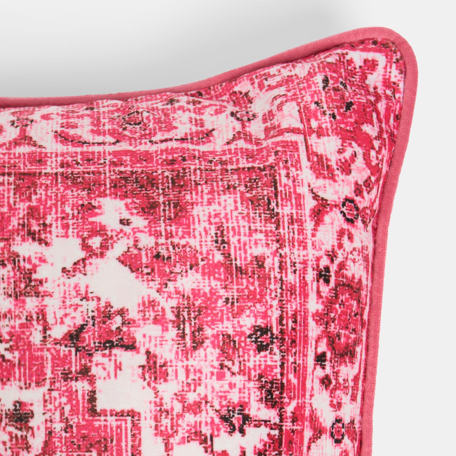 OHS Vintage Print Cushion Covers Matte Velvet Super Soft Square Pillowcases