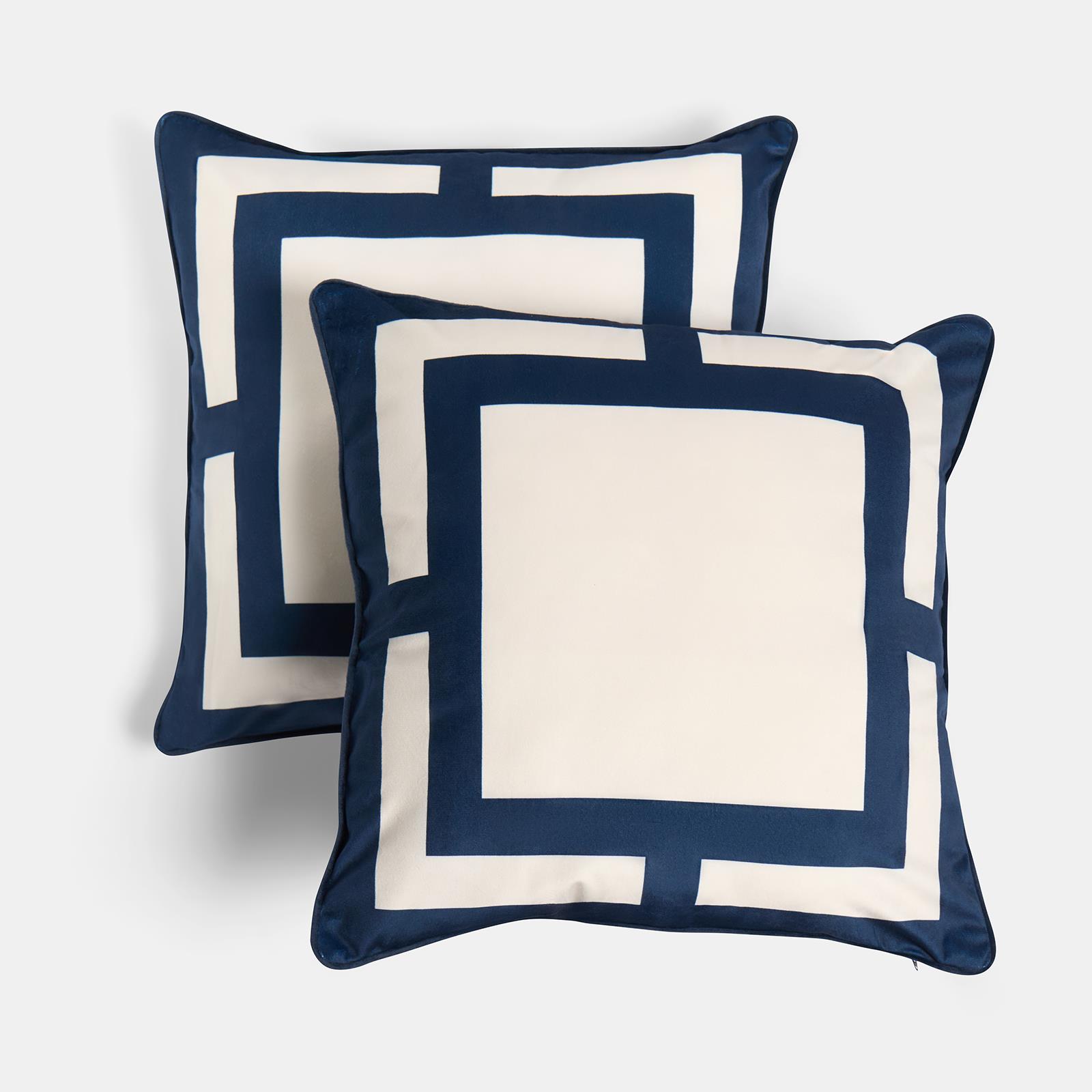 OHS Square Print Cushion Covers Matte Velvet Living Room Pillowcases Home Decor